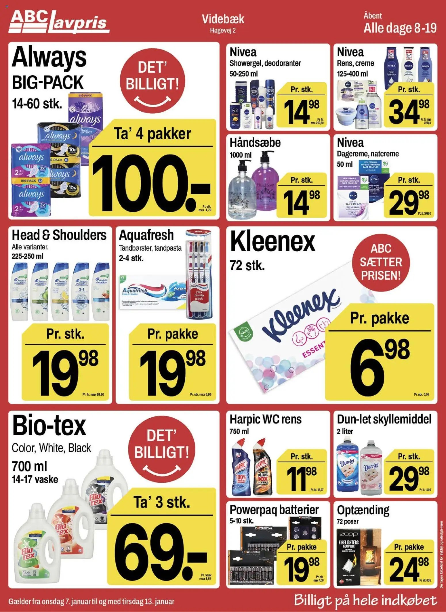 Abc Lavpris tilbudsavis fra 07/01/2026 Videbæk