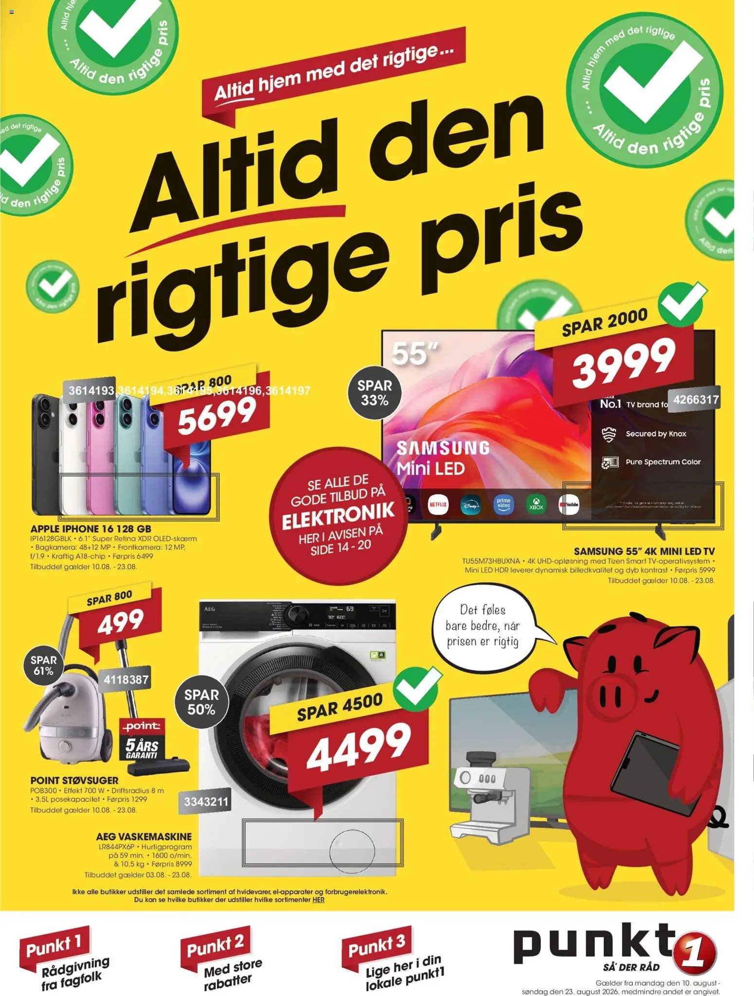 Punkt1 tilbudsavis fra 10/08/2026 Punkt1 - Tilbudsavis