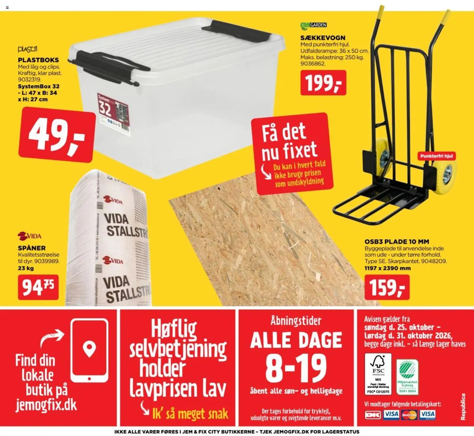 Nye Jem & fix tilbud fra 25/10/2026