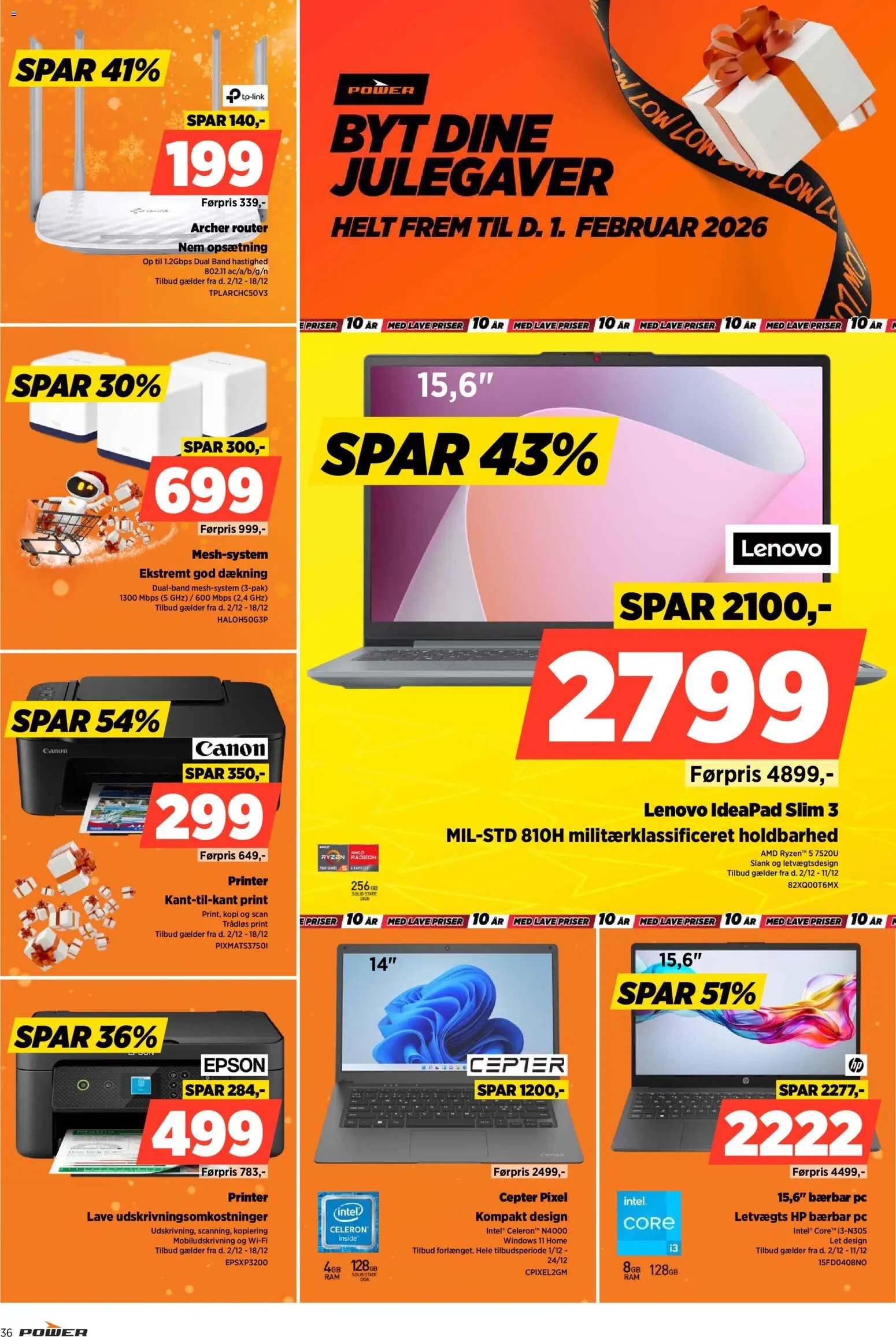 Power tilbudsavis fra 02/12/2025 Lave priser