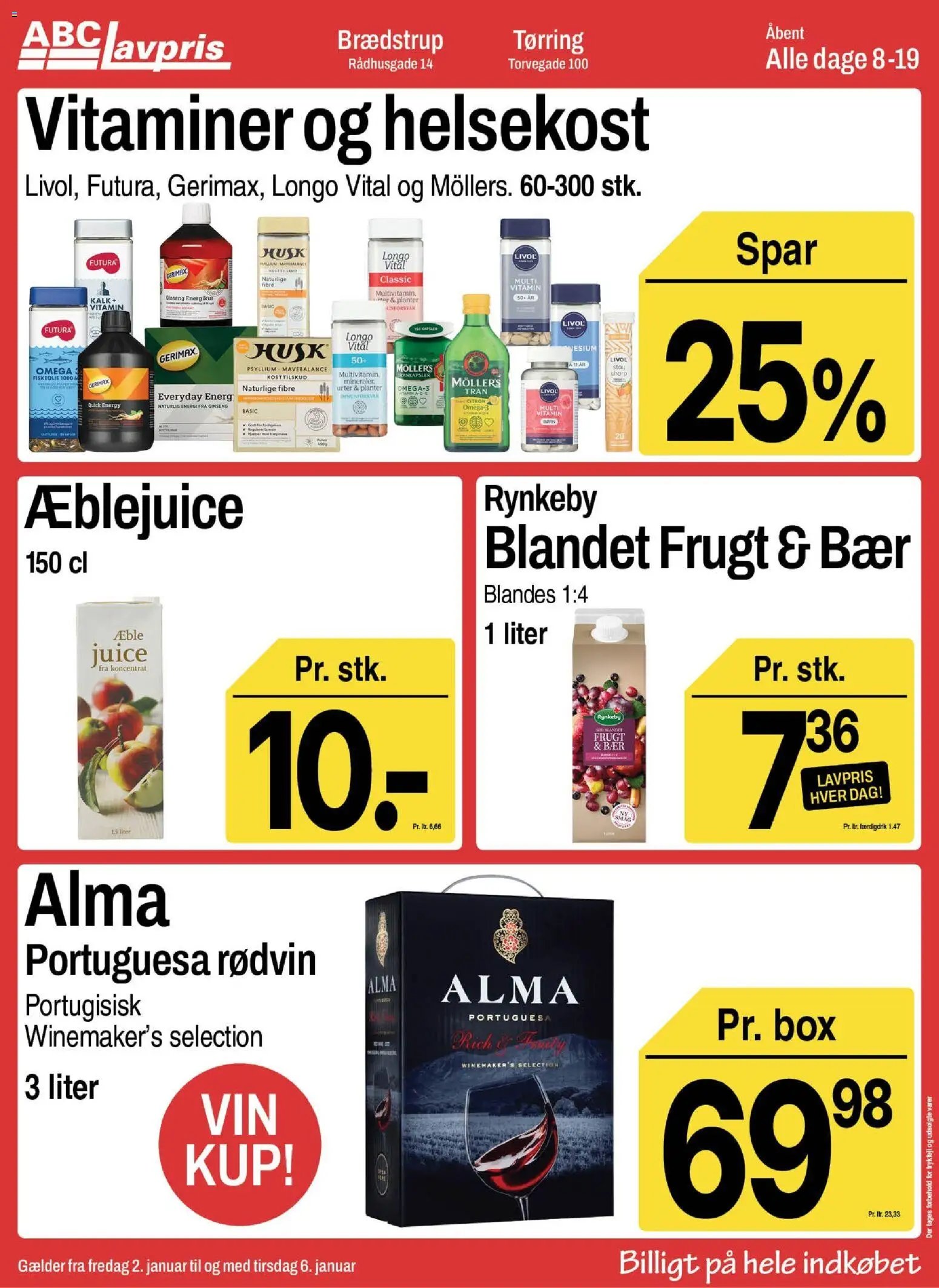 Abc Lavpris tilbudsavis fra 01/01/2026 Brædstrup