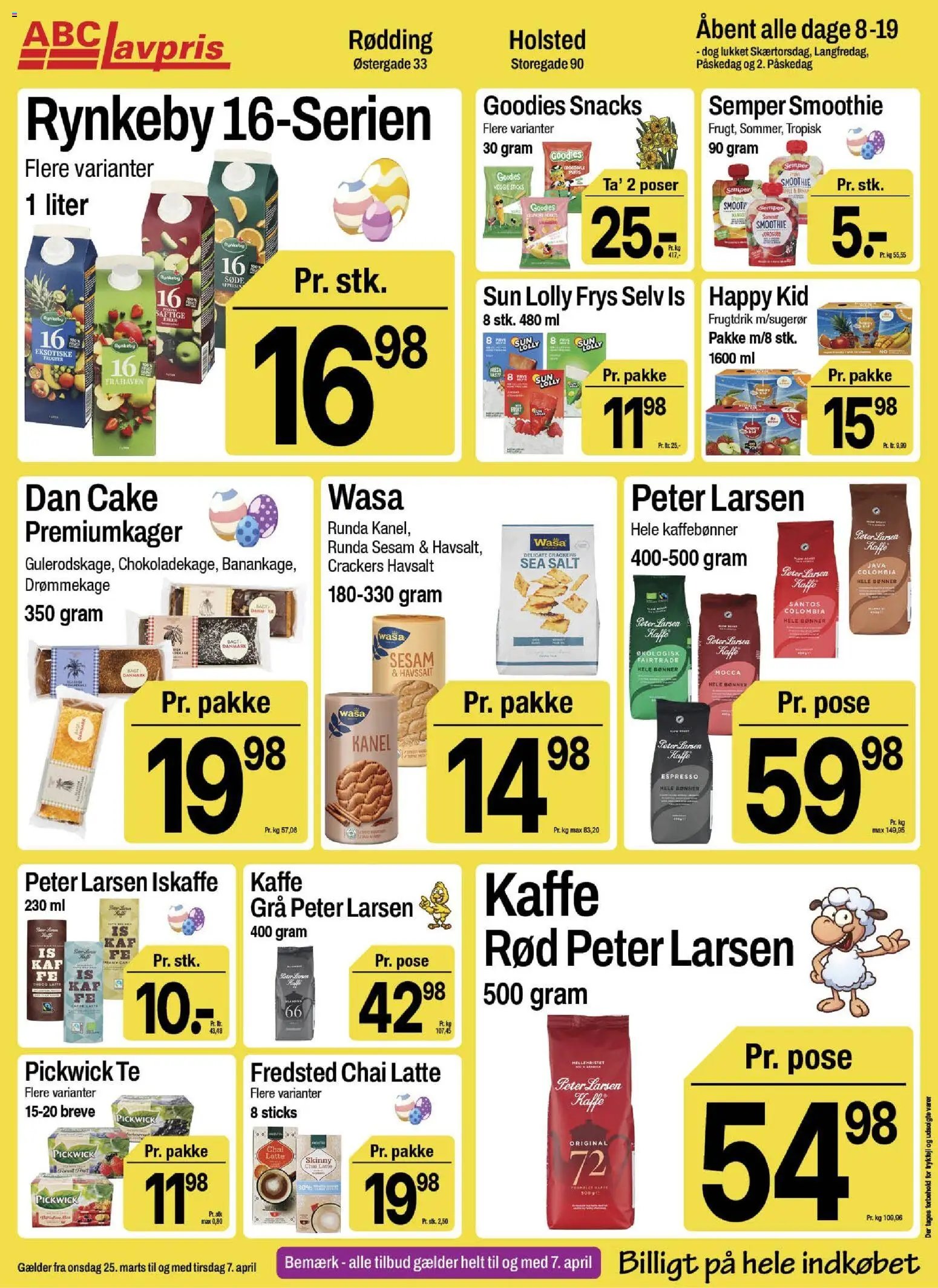 Abc Lavpris tilbudsavis fra 25/03/2026 Abc Lavpris - Holsted