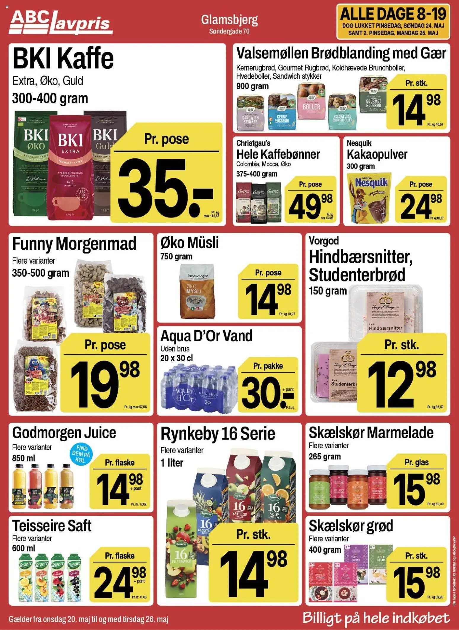 Abc Lavpris tilbudsavis fra 20/05/2026 Abc Lavpris - Glamsbjerg (2026-05-20 - 2026-05-26)