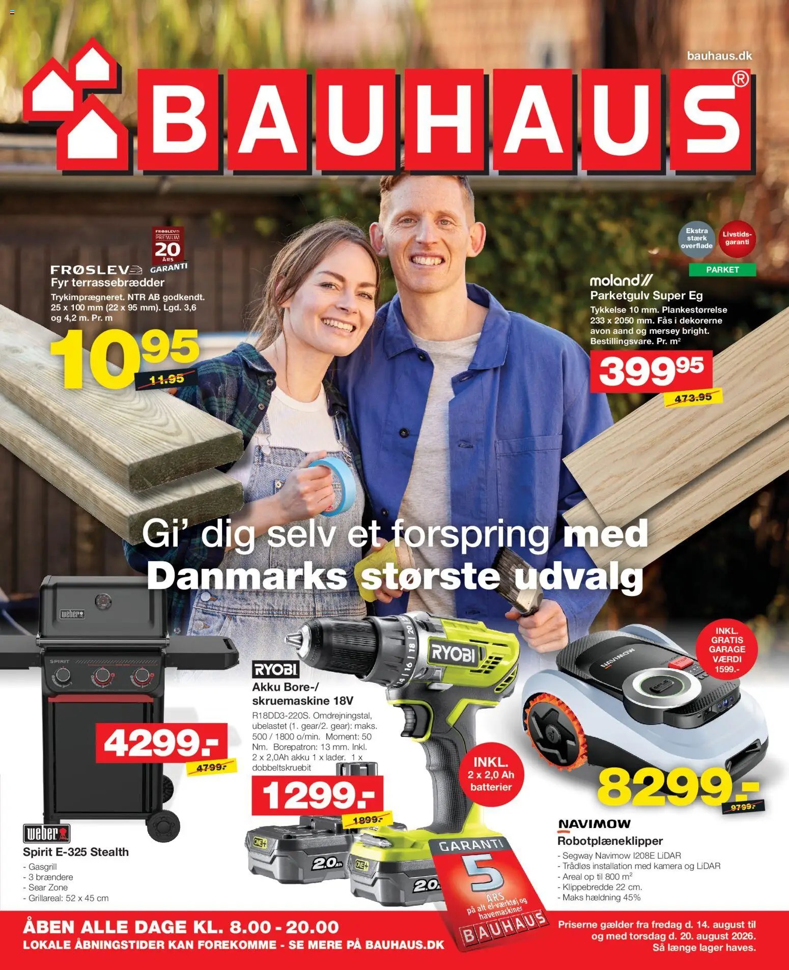 Bauhaus tilbudsavis fra 14/08/2026 Bauhaus - Tilbudsavis uge 33