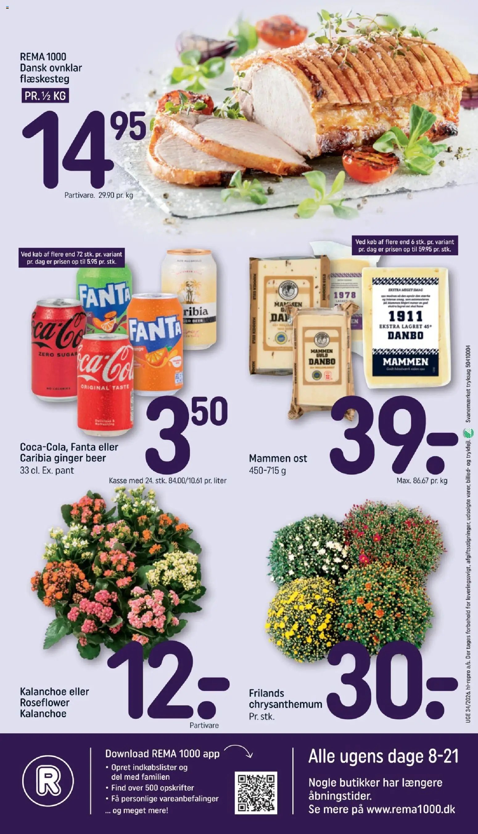 Rema 1000 tilbudsavis fra 16/08/2026 Rema 1000 - Tilbudsavis uge 34