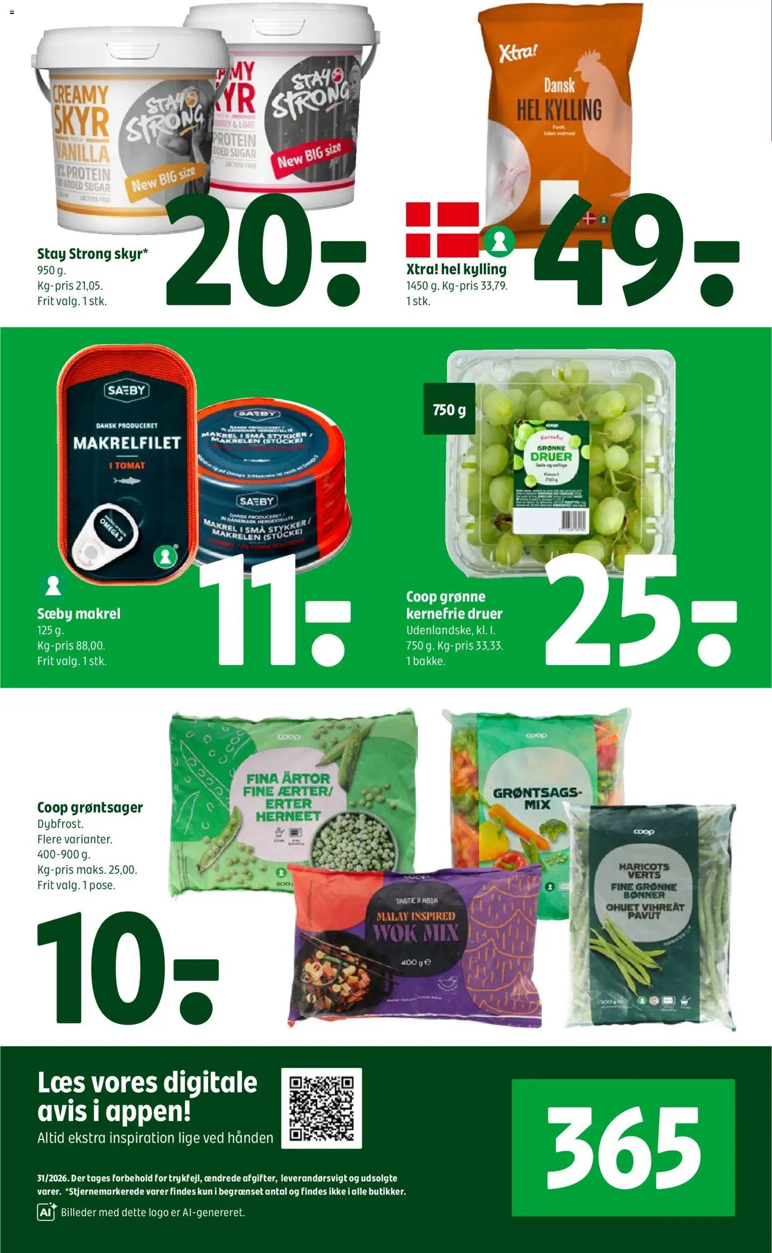 Coop 365 tilbudsavis fra 30/07/2026 Coop 365 - Tilbudsavis uge 31
