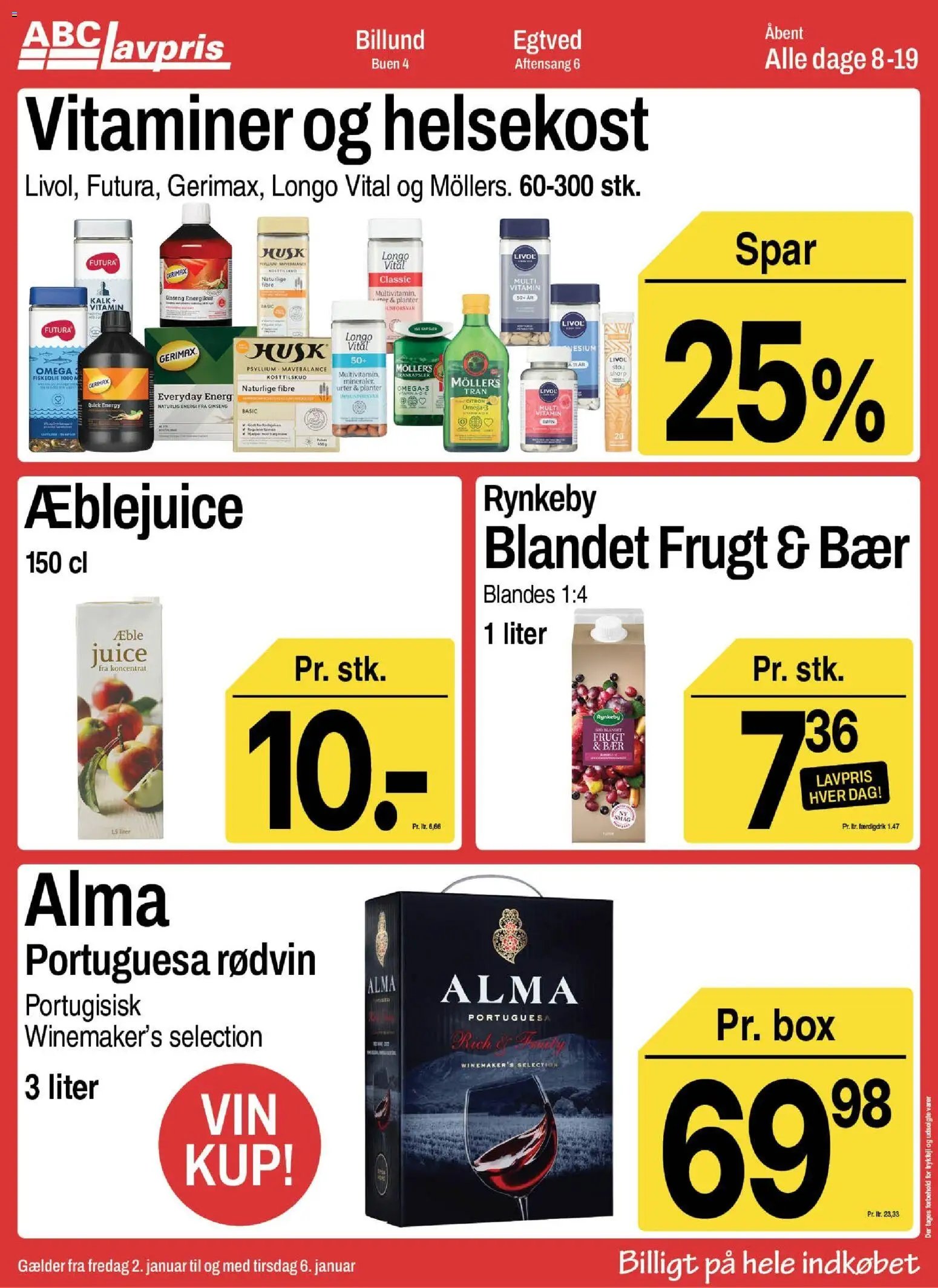 Abc Lavpris tilbudsavis fra 02/01/2026 Billund