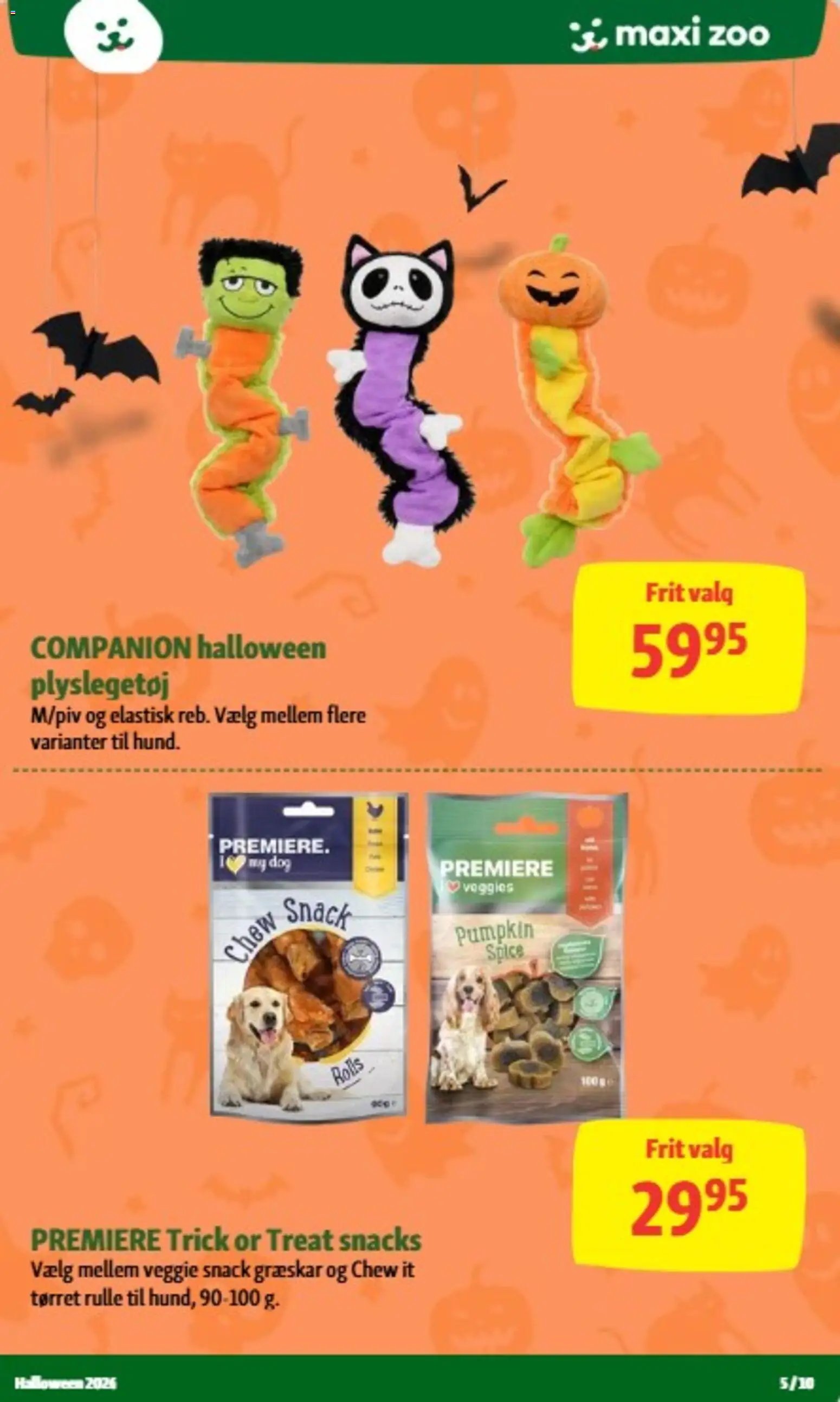 Nye Maxi Zoo tilbud fra 14/10/2026