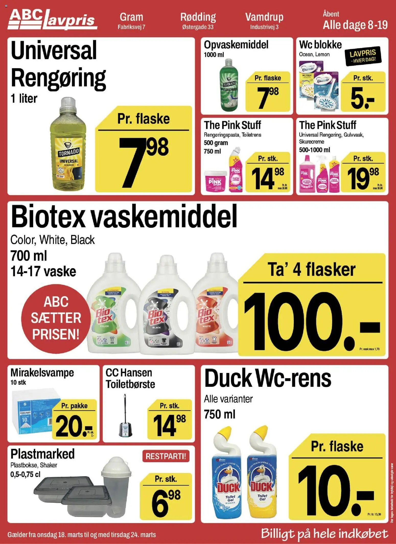 Abc Lavpris tilbudsavis fra 18/03/2026 Abc Lavpris - Gram