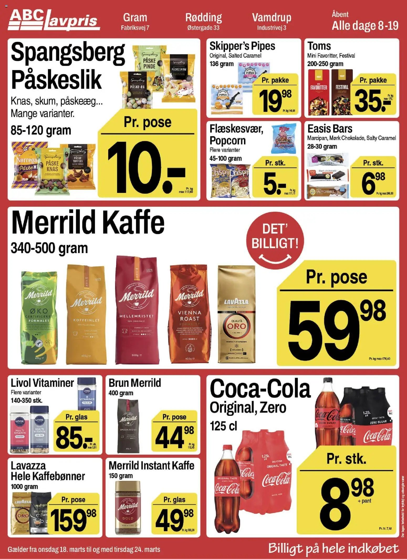 Abc Lavpris tilbudsavis fra 18/03/2026 Abc Lavpris - Gram