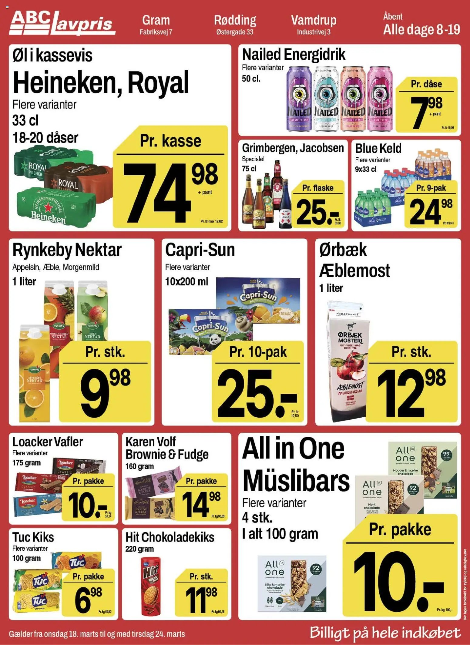 Abc Lavpris tilbudsavis fra 18/03/2026 Abc Lavpris - Gram