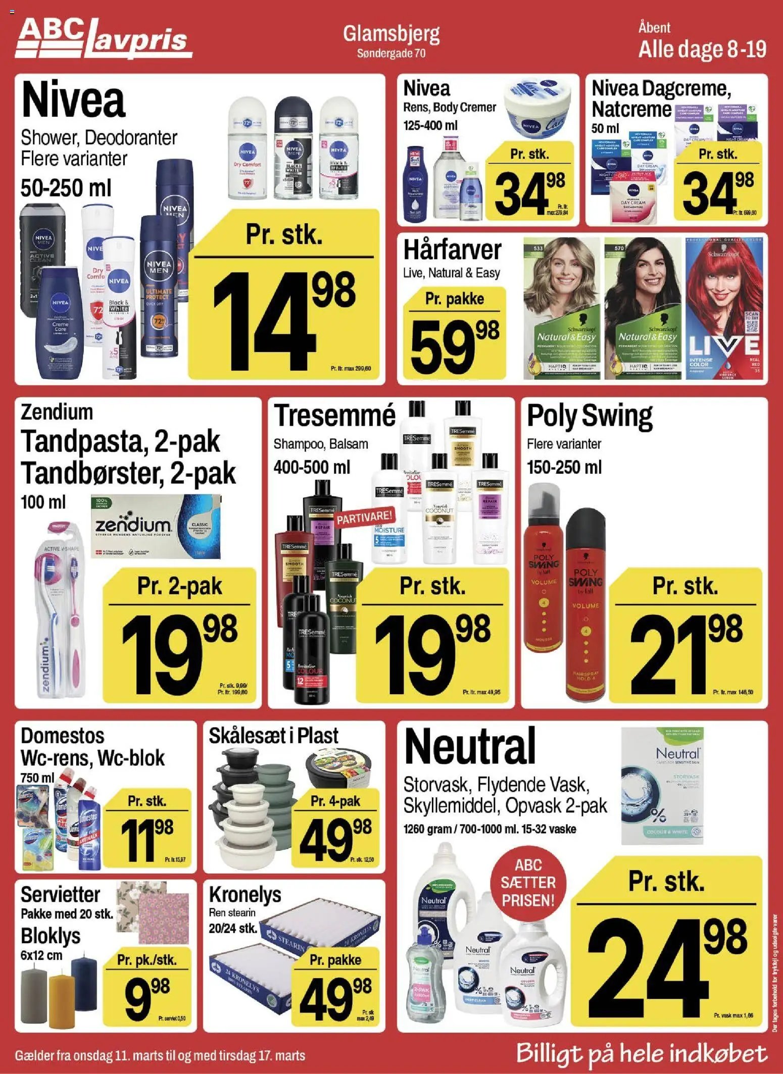 Abc Lavpris tilbudsavis fra 11/03/2026 Abc Lavpris - Glamsbjerg