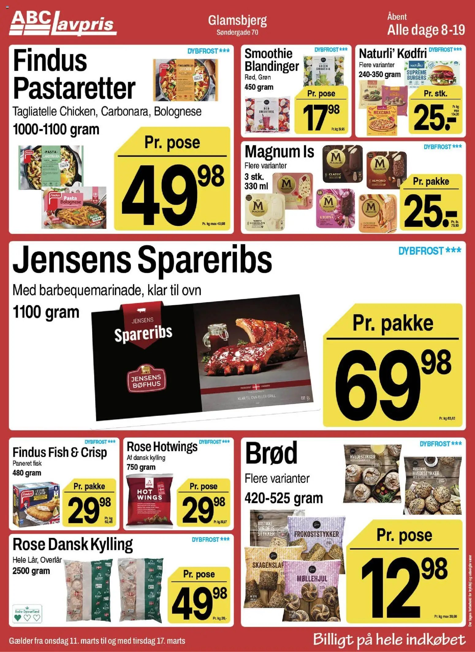 Abc Lavpris tilbudsavis fra 11/03/2026 Abc Lavpris - Glamsbjerg
