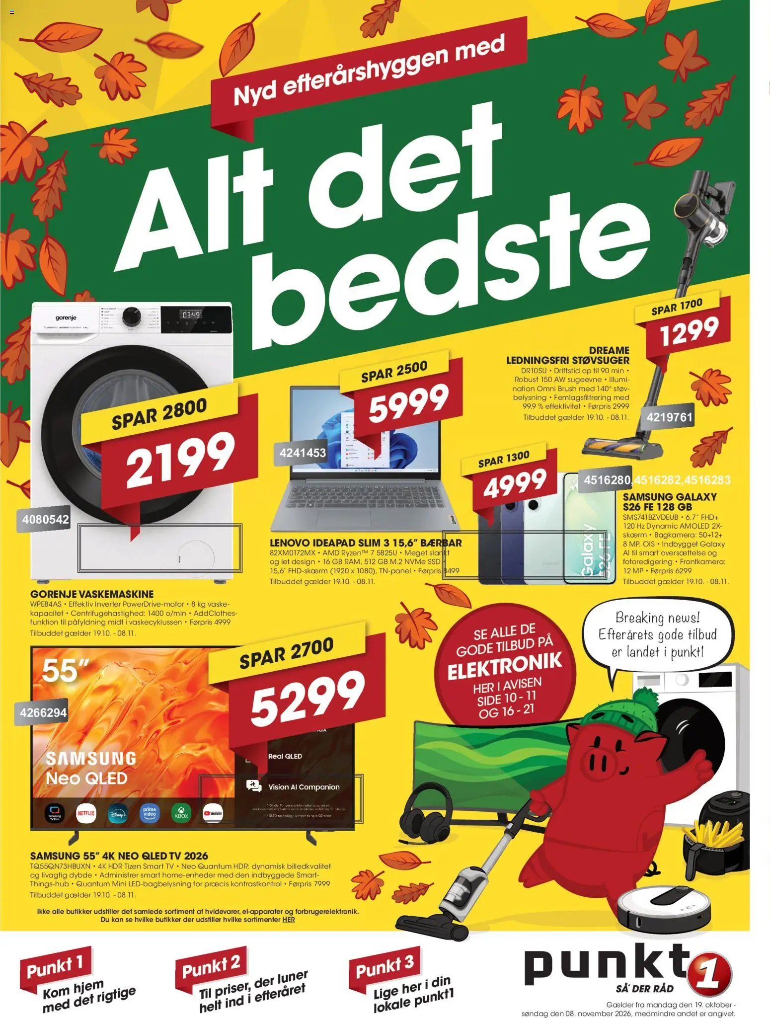 Nye Punkt1 tilbud fra 19/10/2026