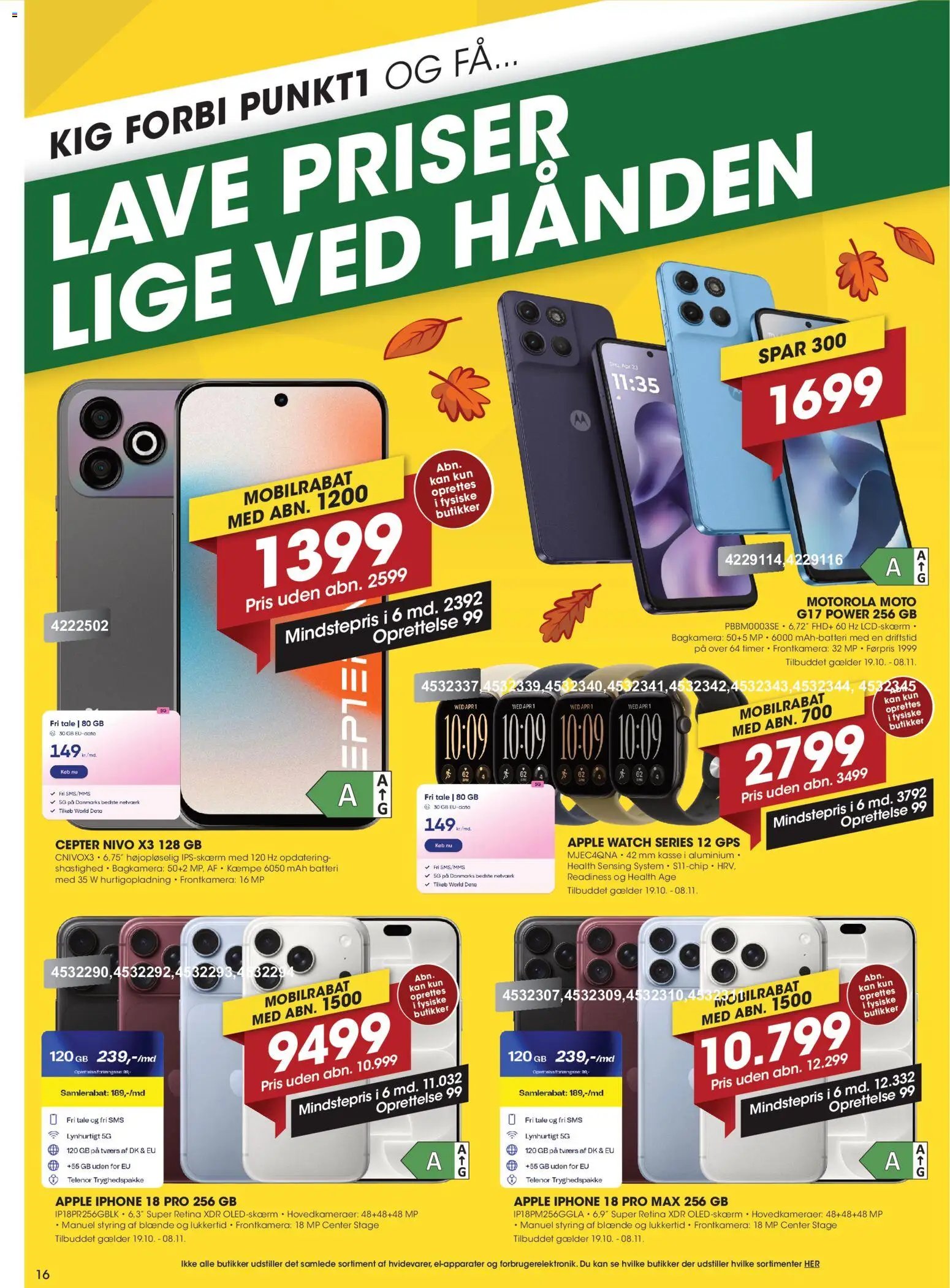 Nye Punkt1 tilbud fra 19/10/2026