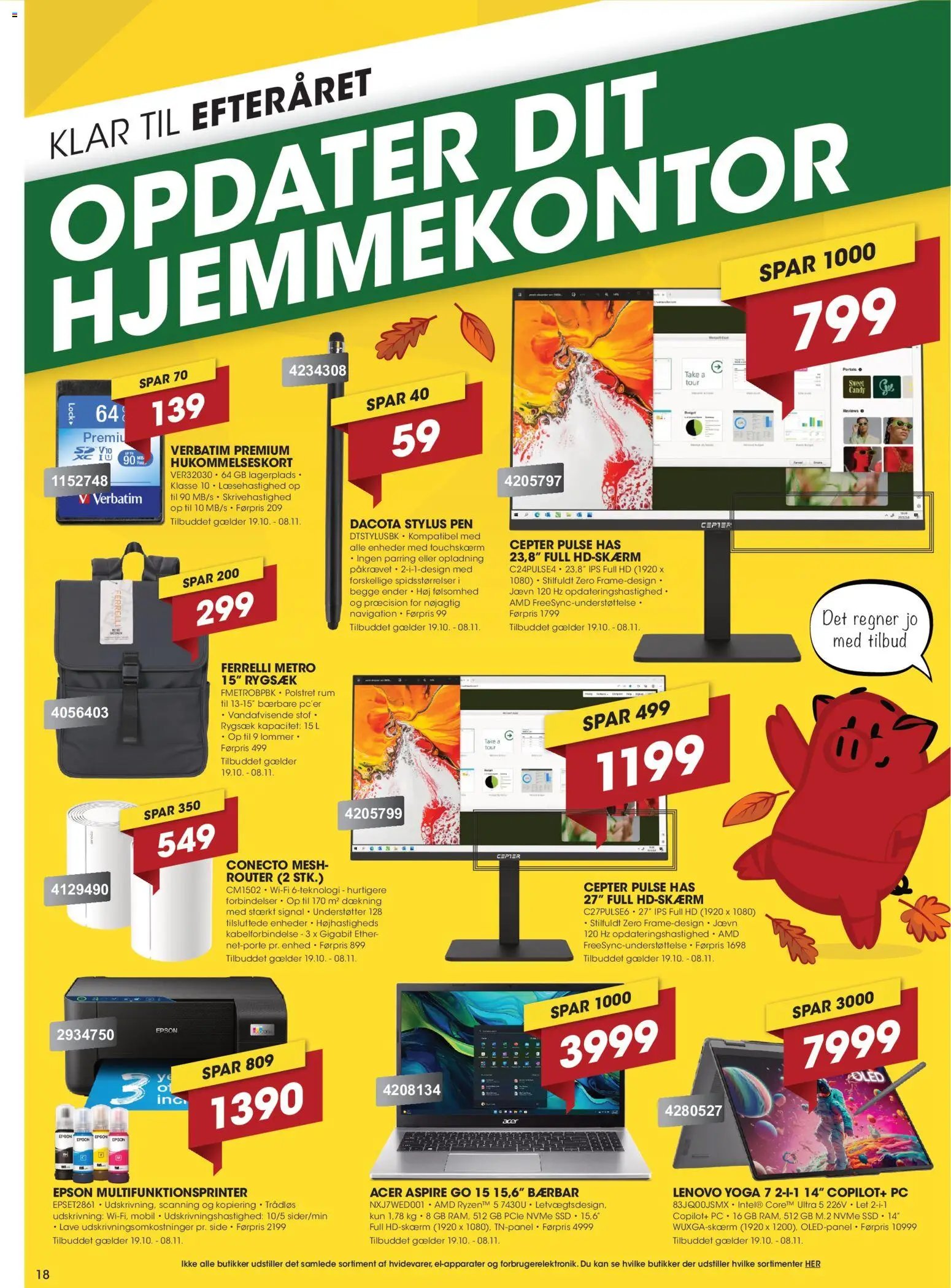 Nye Punkt1 tilbud fra 19/10/2026