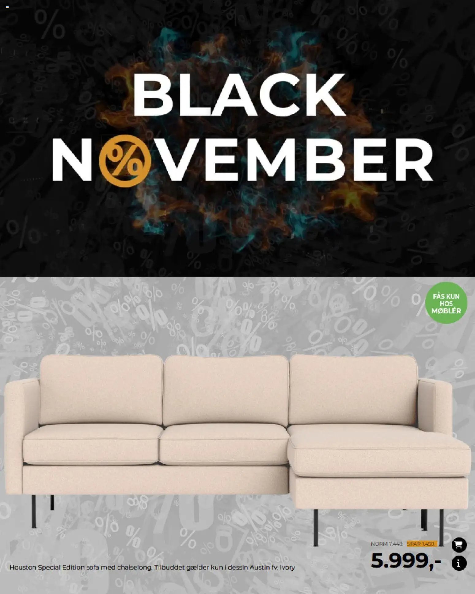 Møblér tilbudsavis fra 31/10/2025 Black Friday