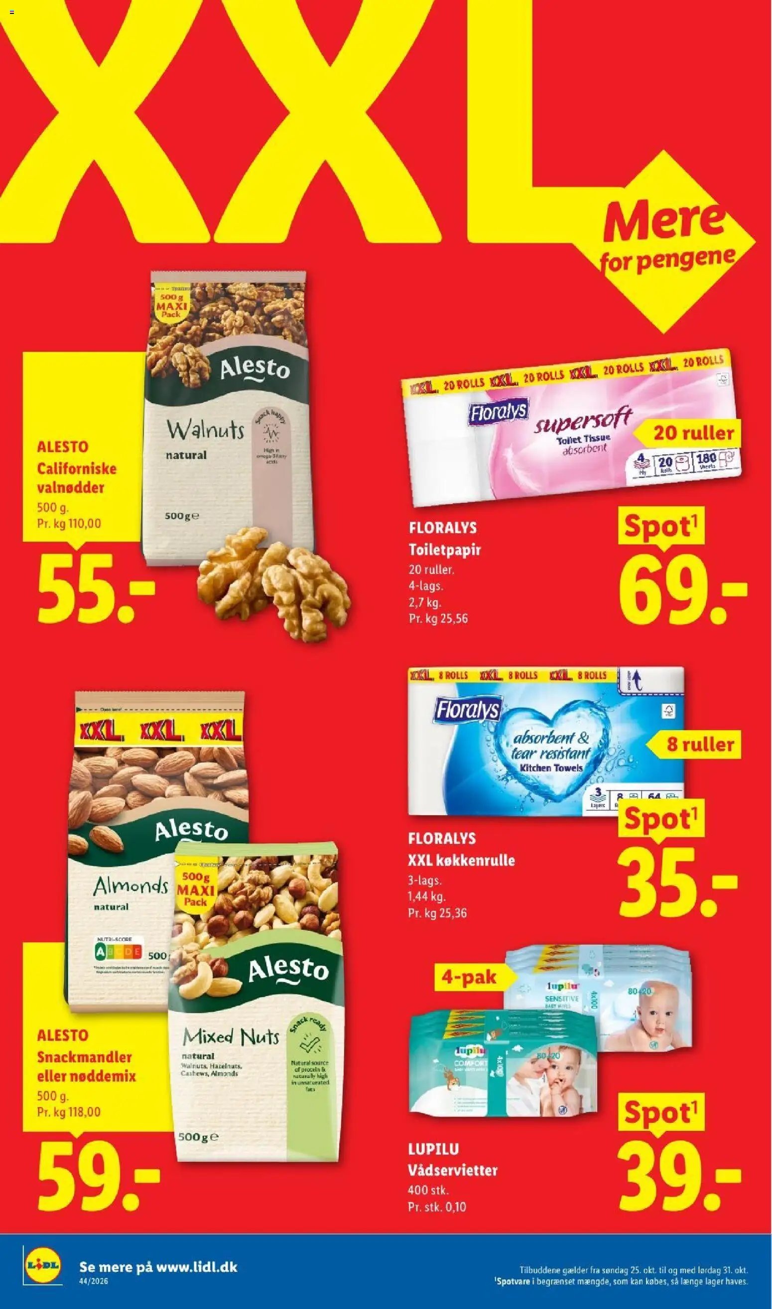 Nye Lidl tilbud fra 25/10/2026