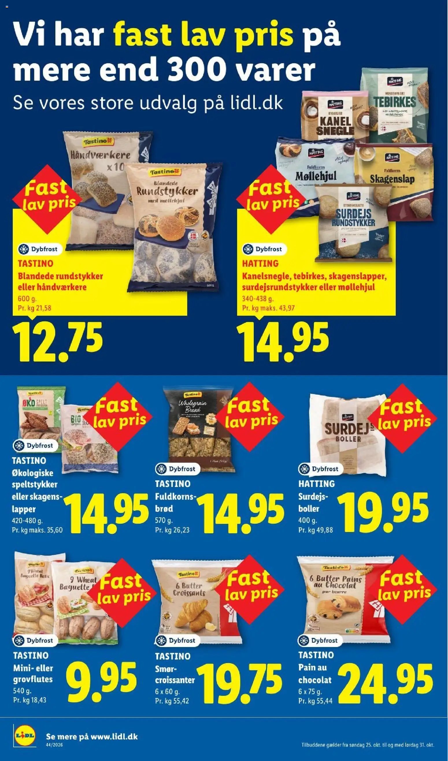 Nye Lidl tilbud fra 25/10/2026
