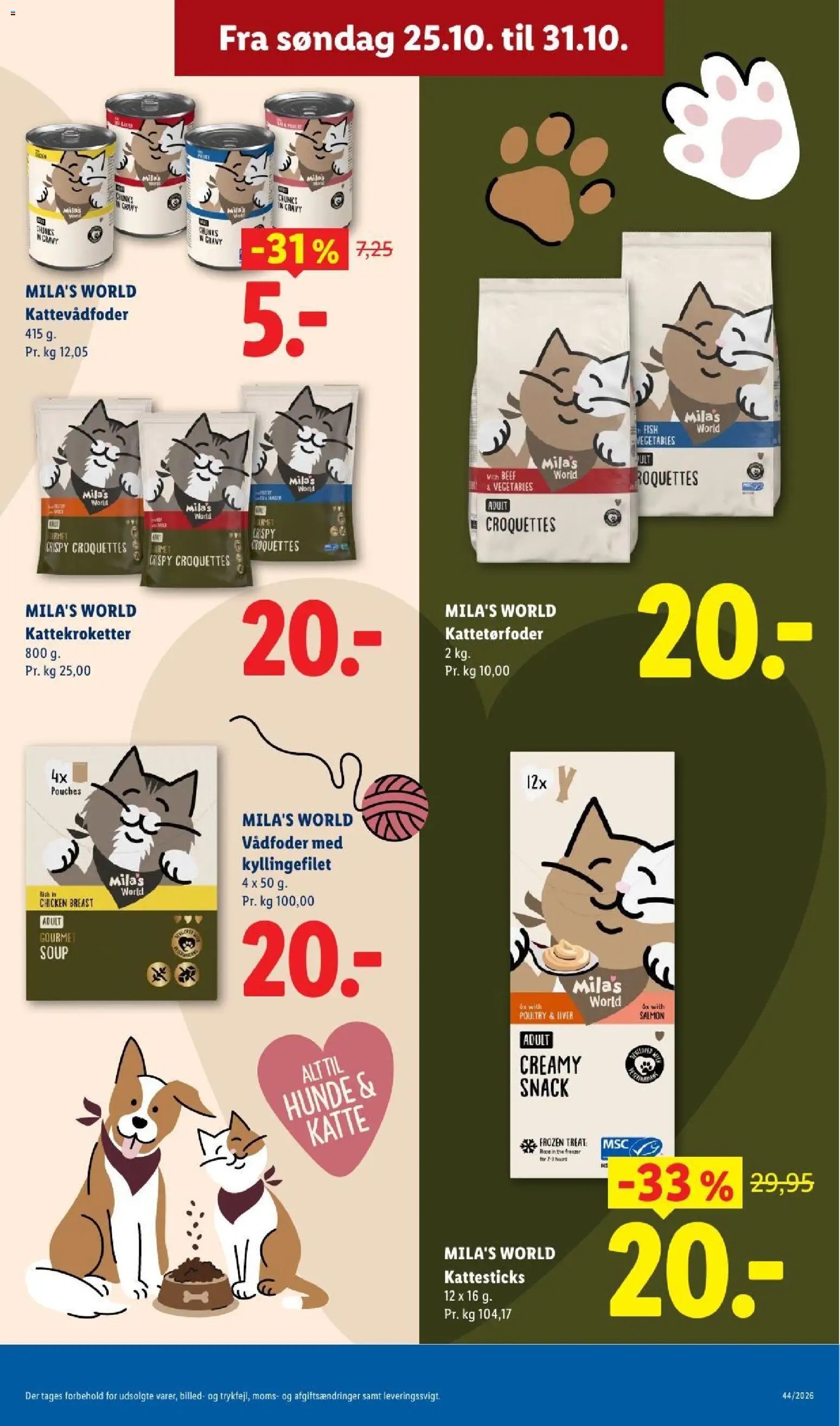 Nye Lidl tilbud fra 25/10/2026