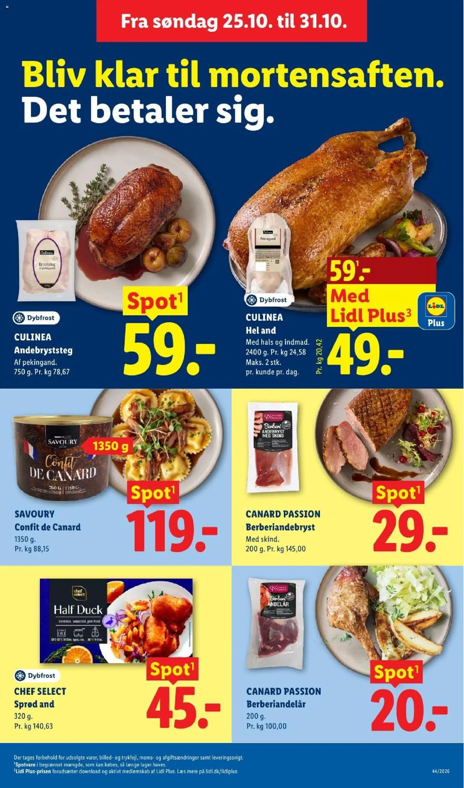 Nye Lidl tilbud fra 25/10/2026