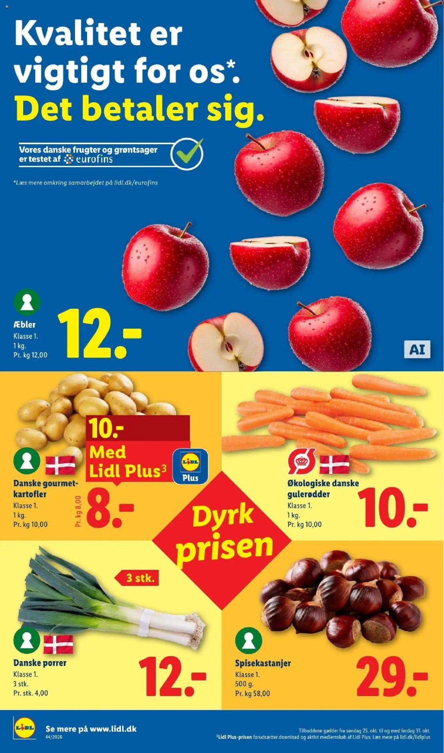 Nye Lidl tilbud fra 25/10/2026