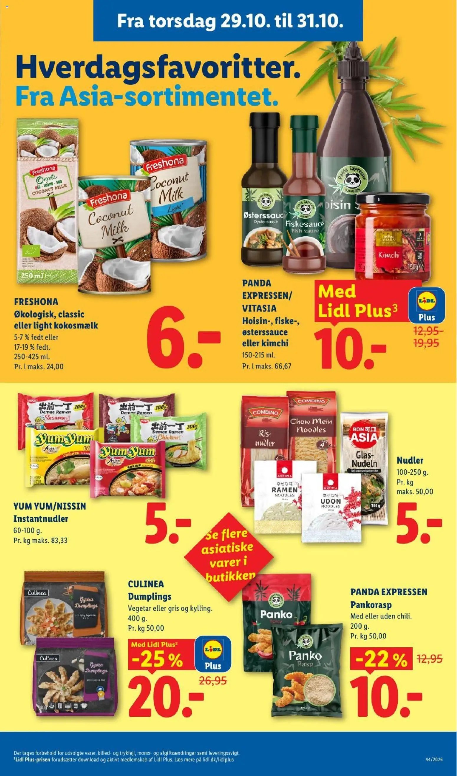 Nye Lidl tilbud fra 25/10/2026