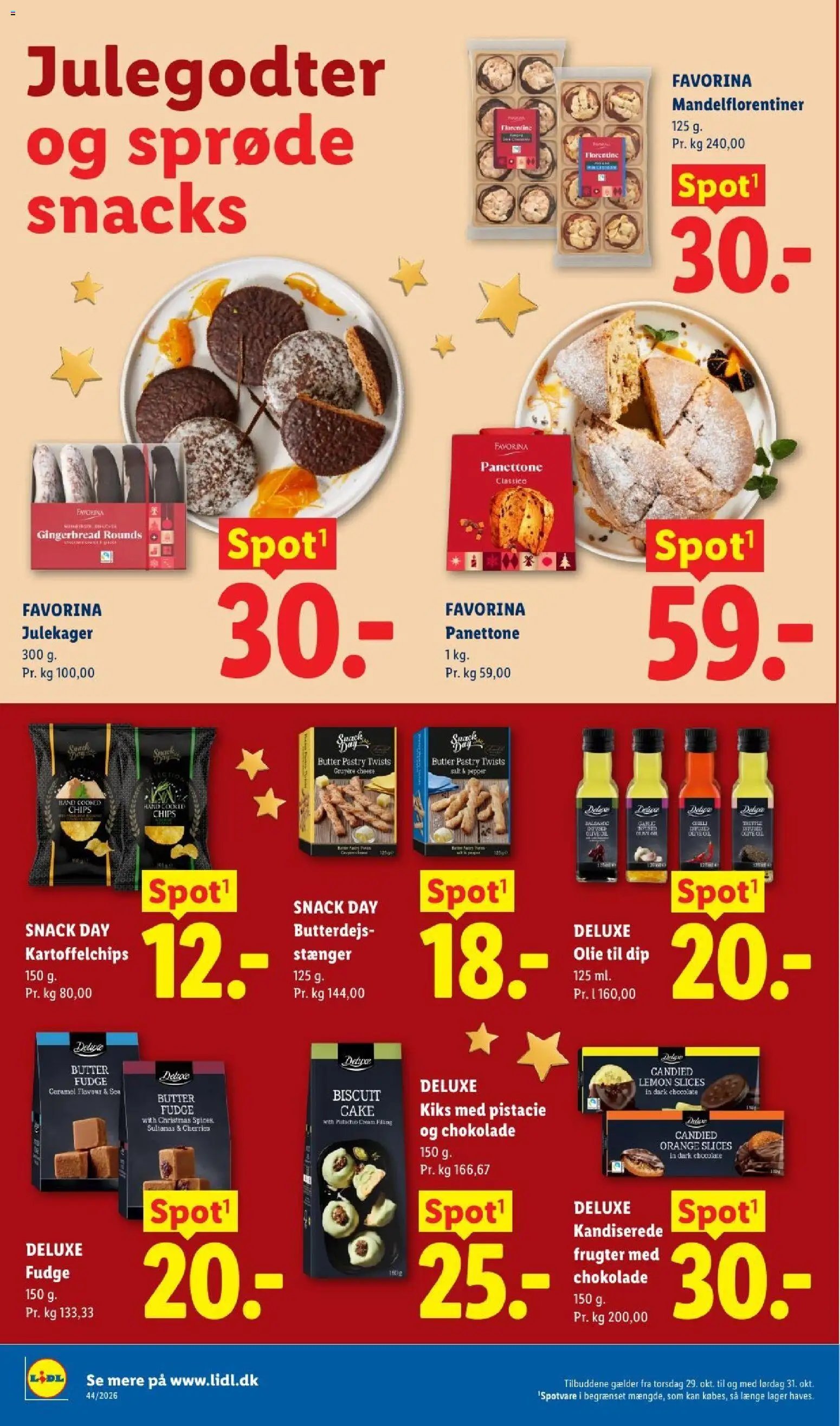 Nye Lidl tilbud fra 25/10/2026