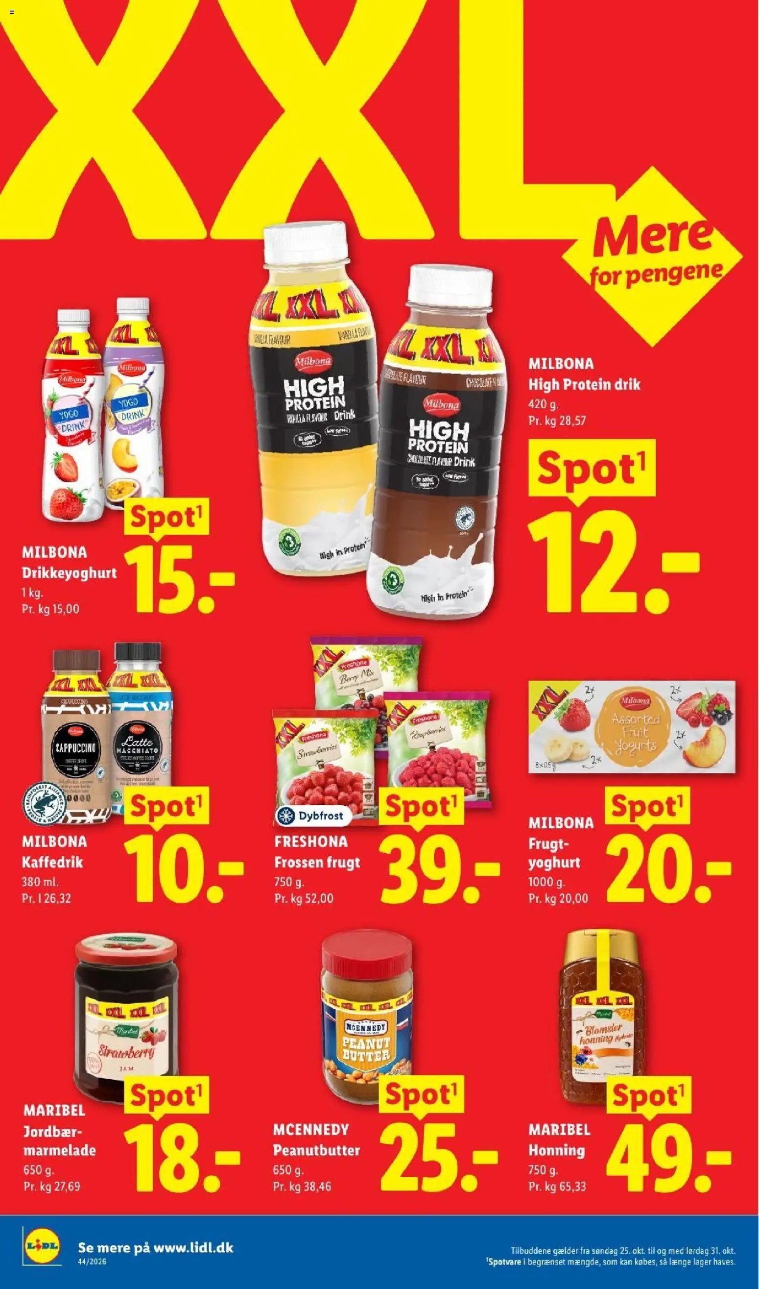 Nye Lidl tilbud fra 25/10/2026