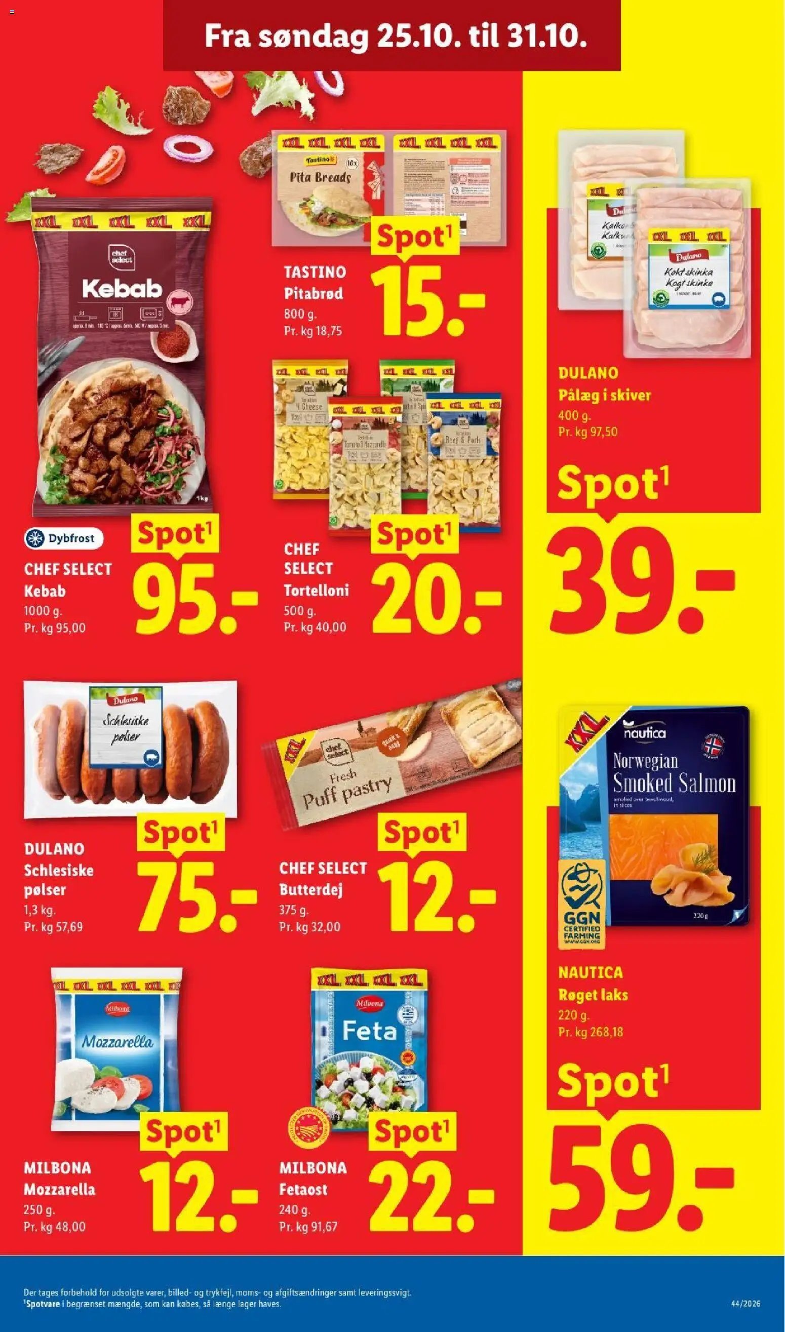 Nye Lidl tilbud fra 25/10/2026