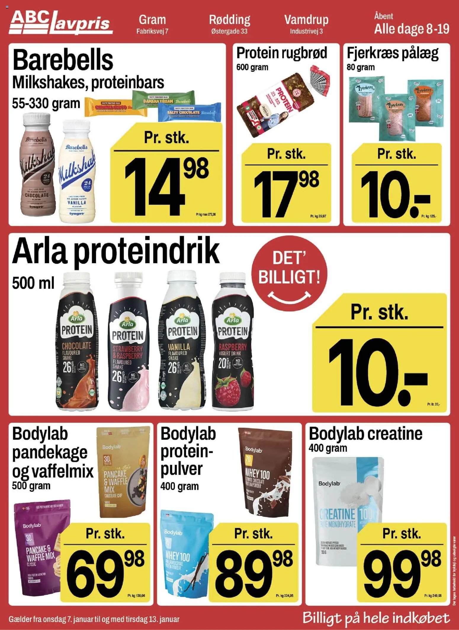 Abc Lavpris tilbudsavis fra 07/01/2026 Gram