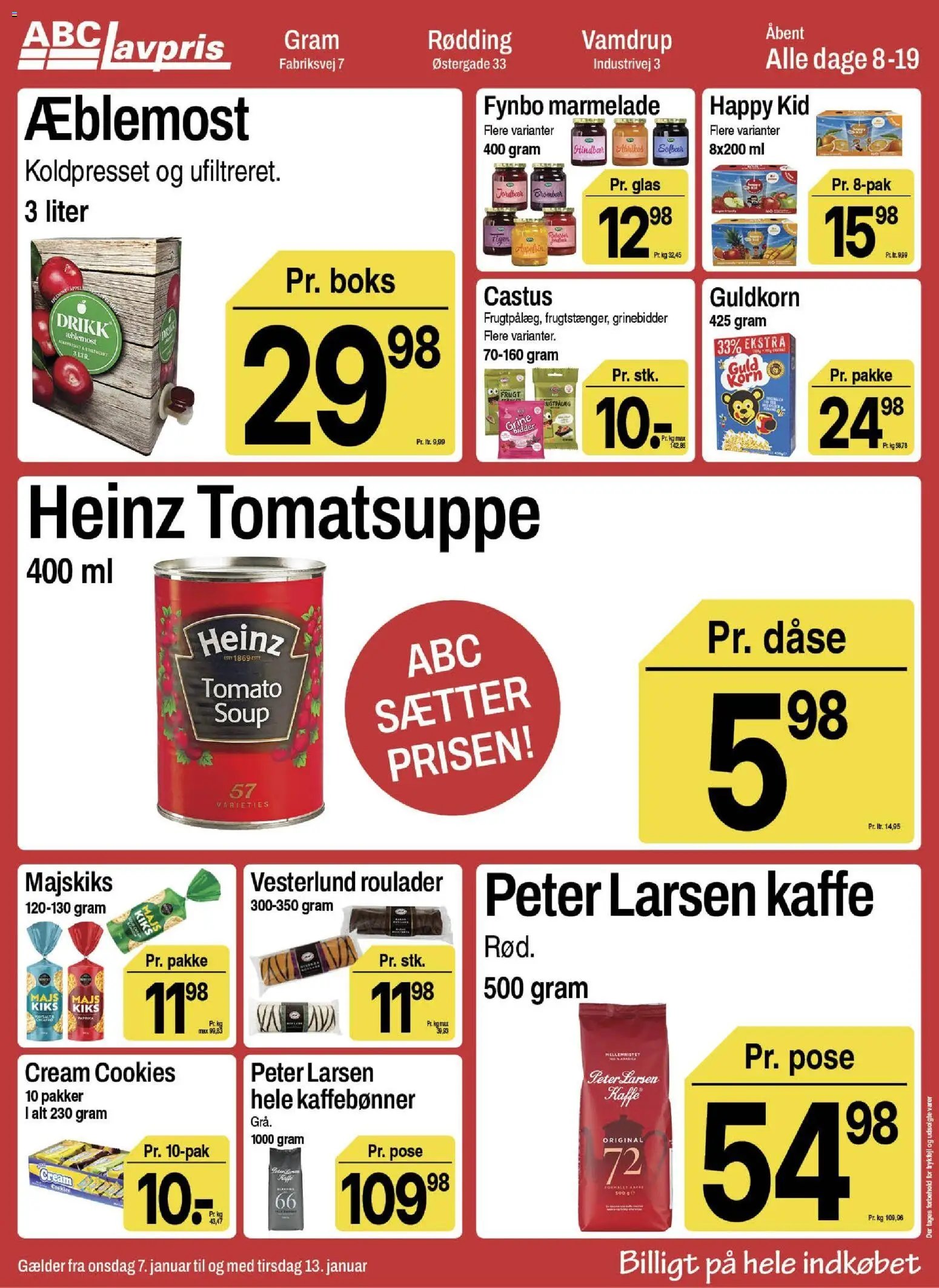 Abc Lavpris tilbudsavis fra 07/01/2026 Gram