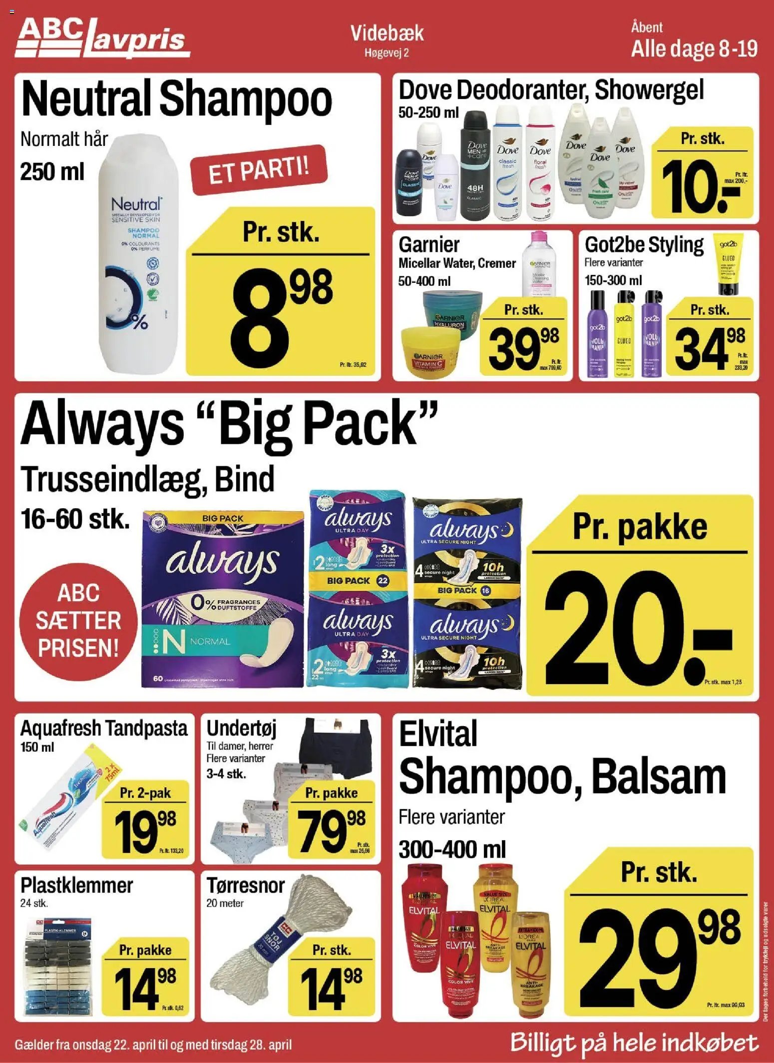 Abc Lavpris tilbudsavis fra 22/04/2026 Abc Lavpris - Videbæk