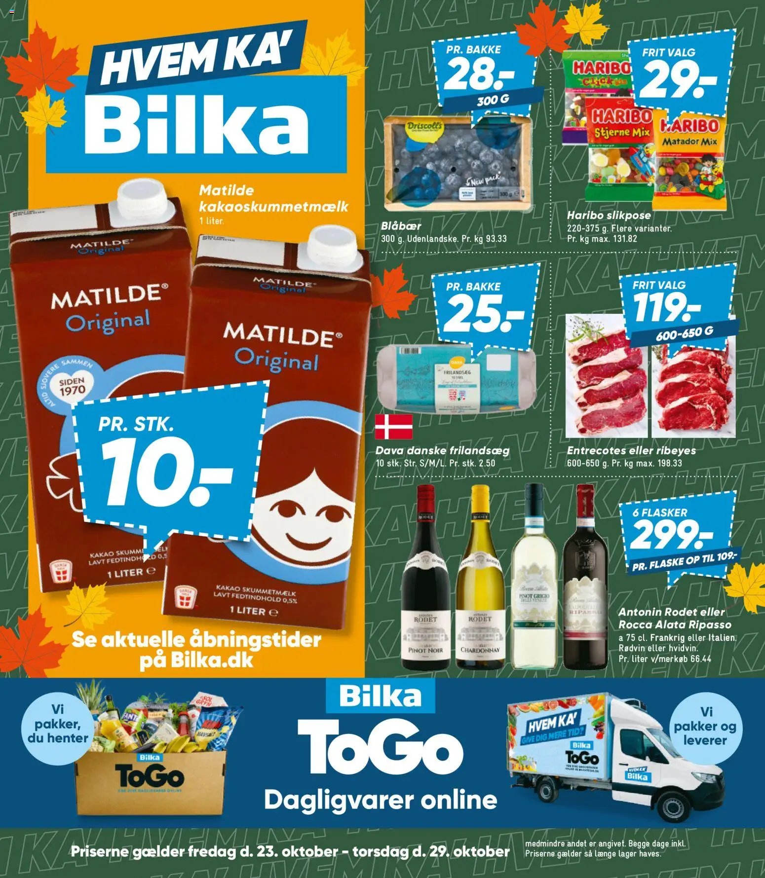 Nye Bilka tilbud fra 23/10/2026