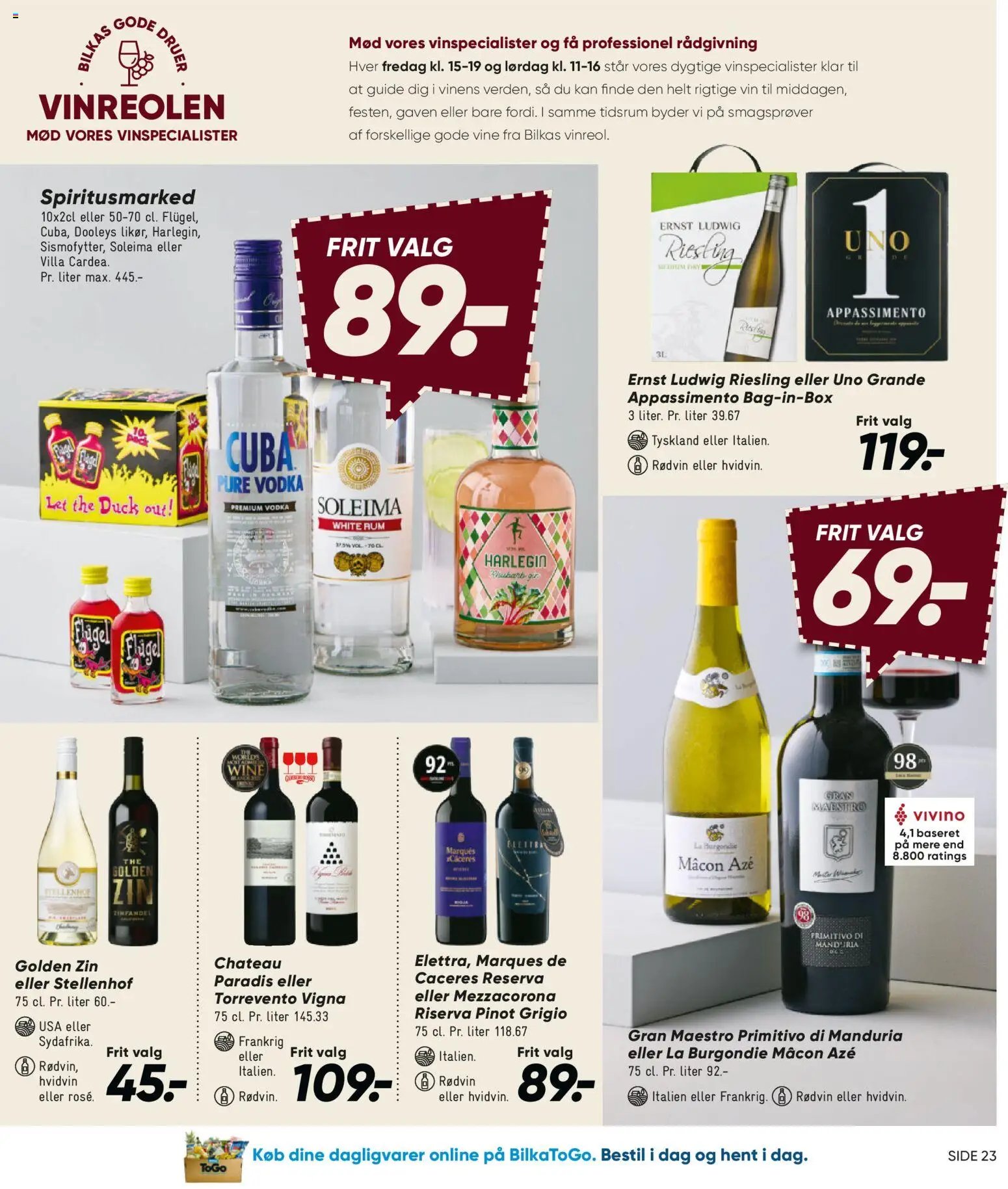 Nye Bilka tilbud fra 23/10/2026