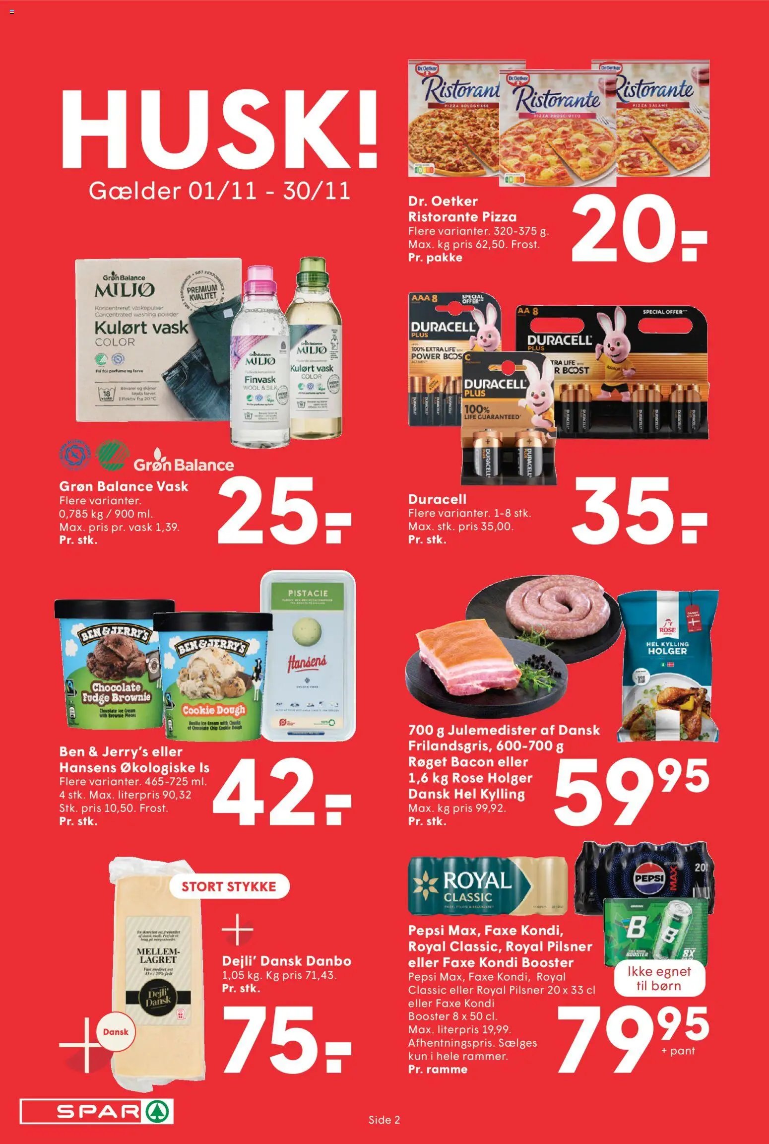 Nye Spar tilbud fra 30/10/2026
