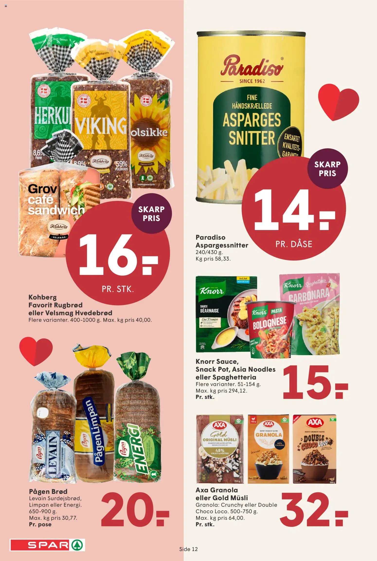 Nye Spar tilbud fra 30/10/2026