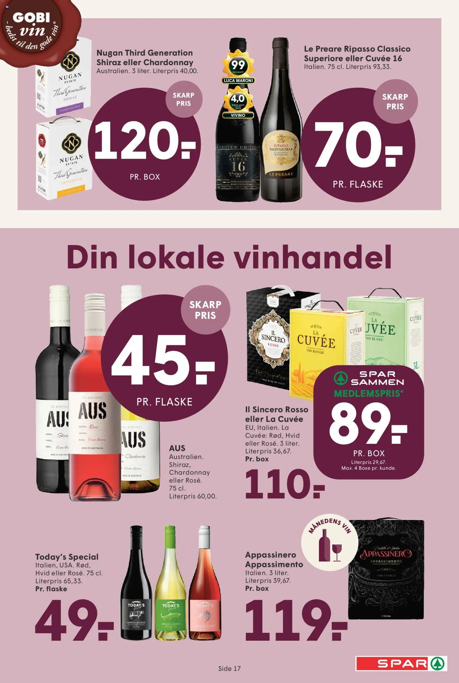 Nye Spar tilbud fra 30/10/2026