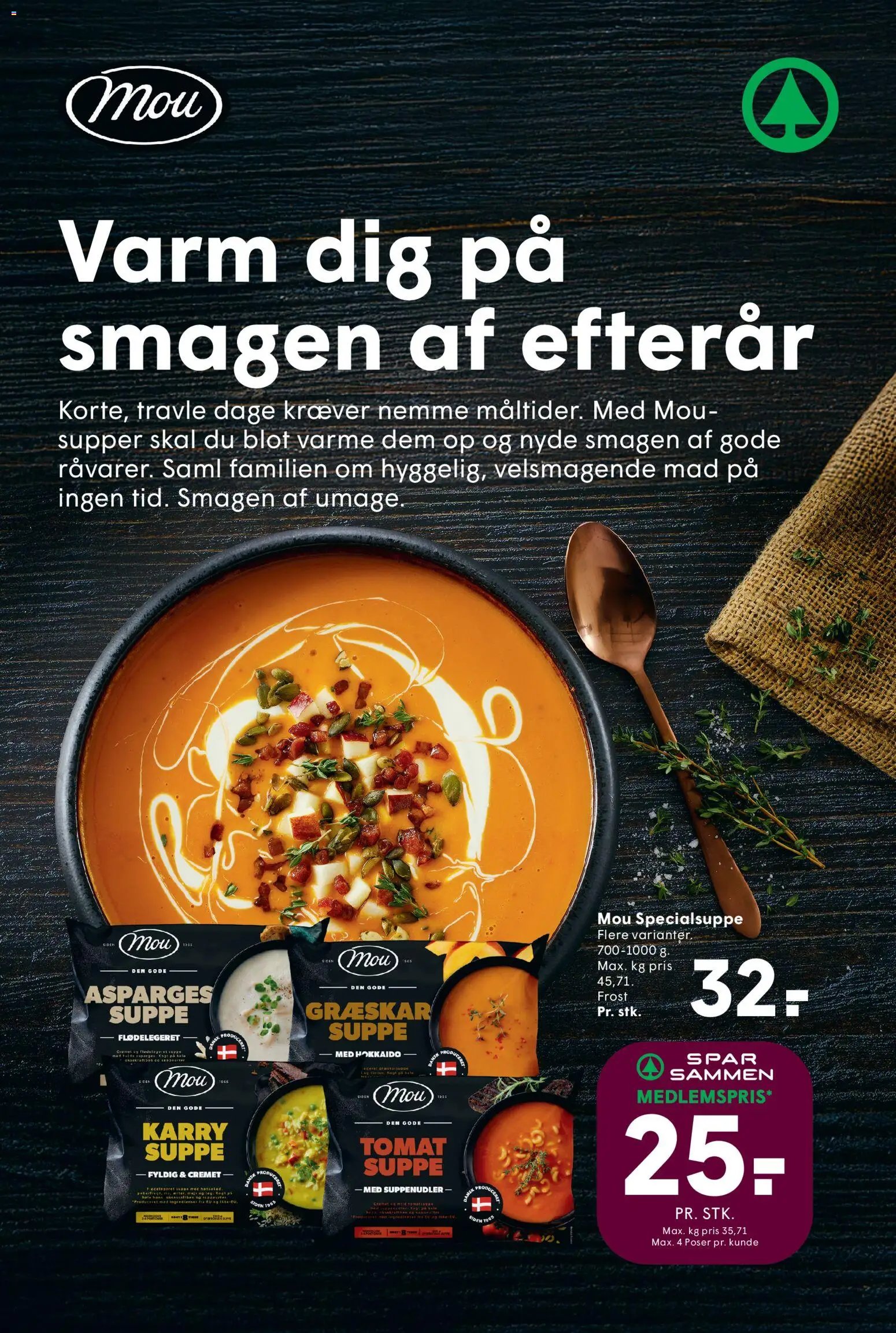 Nye Spar tilbud fra 30/10/2026