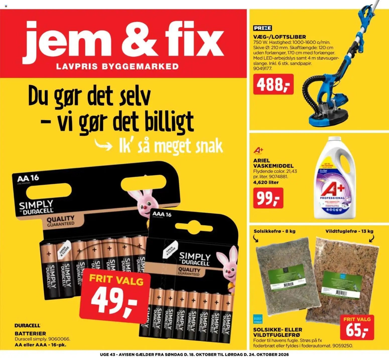 Nye Jem & fix tilbud fra 18/10/2026