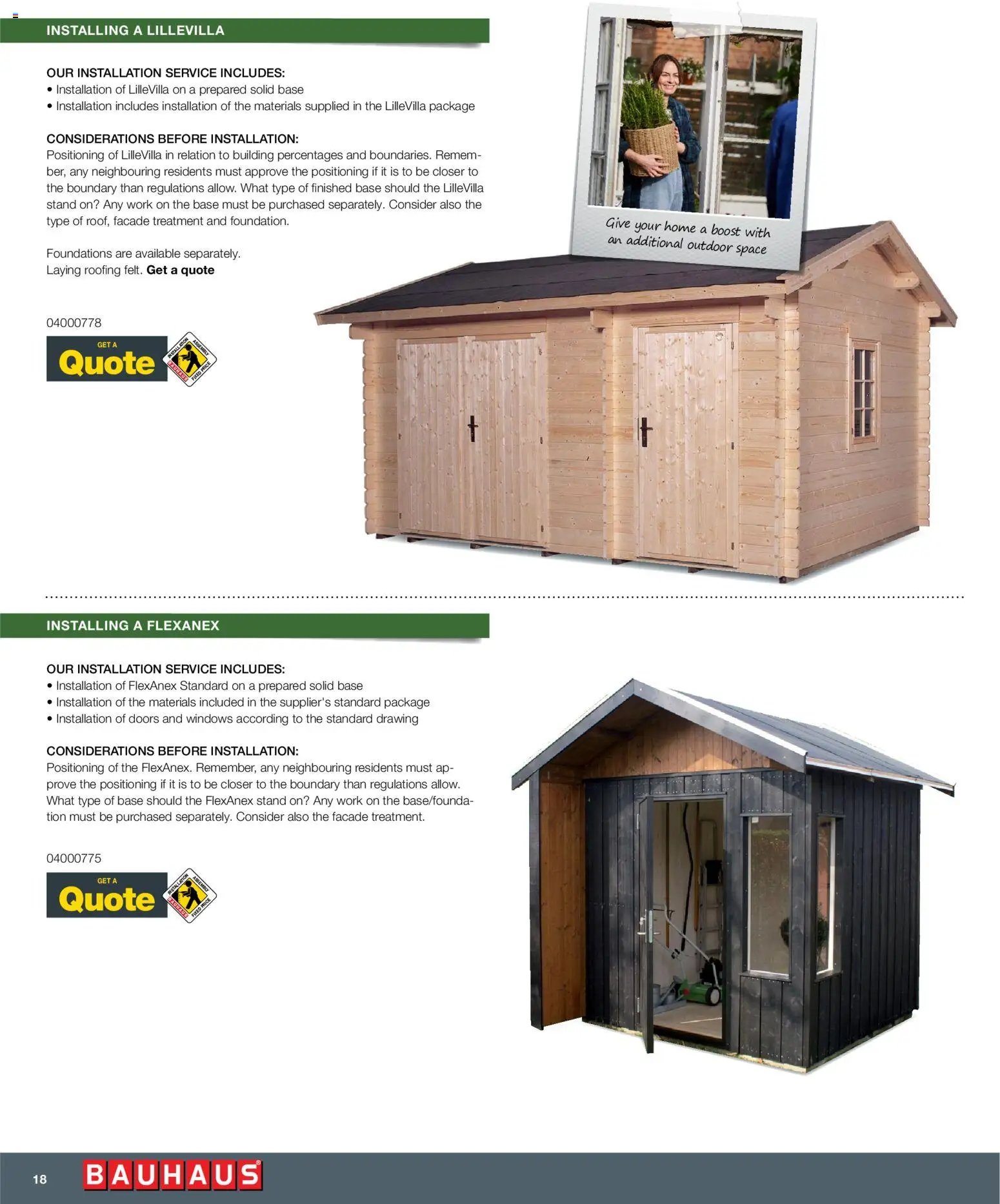 Bauhaus tilbudsavis fra 01/01/2026 Installation Service - ENGLISH