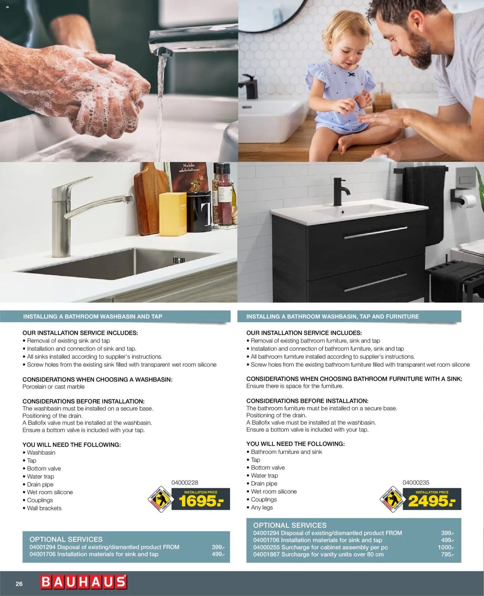Bauhaus tilbudsavis fra 01/01/2026 Installation Service - ENGLISH