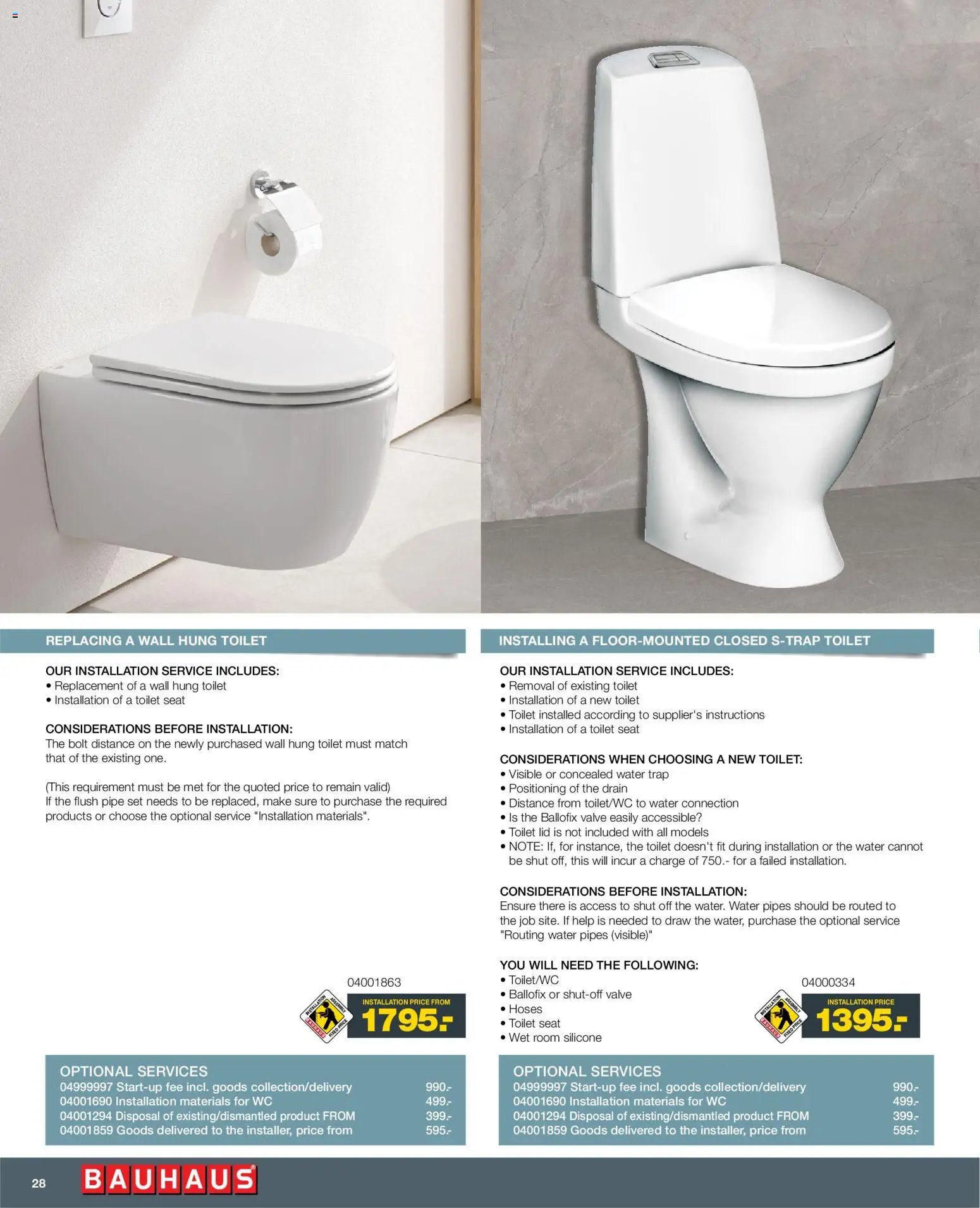 Bauhaus tilbudsavis fra 01/01/2026 Installation Service - ENGLISH