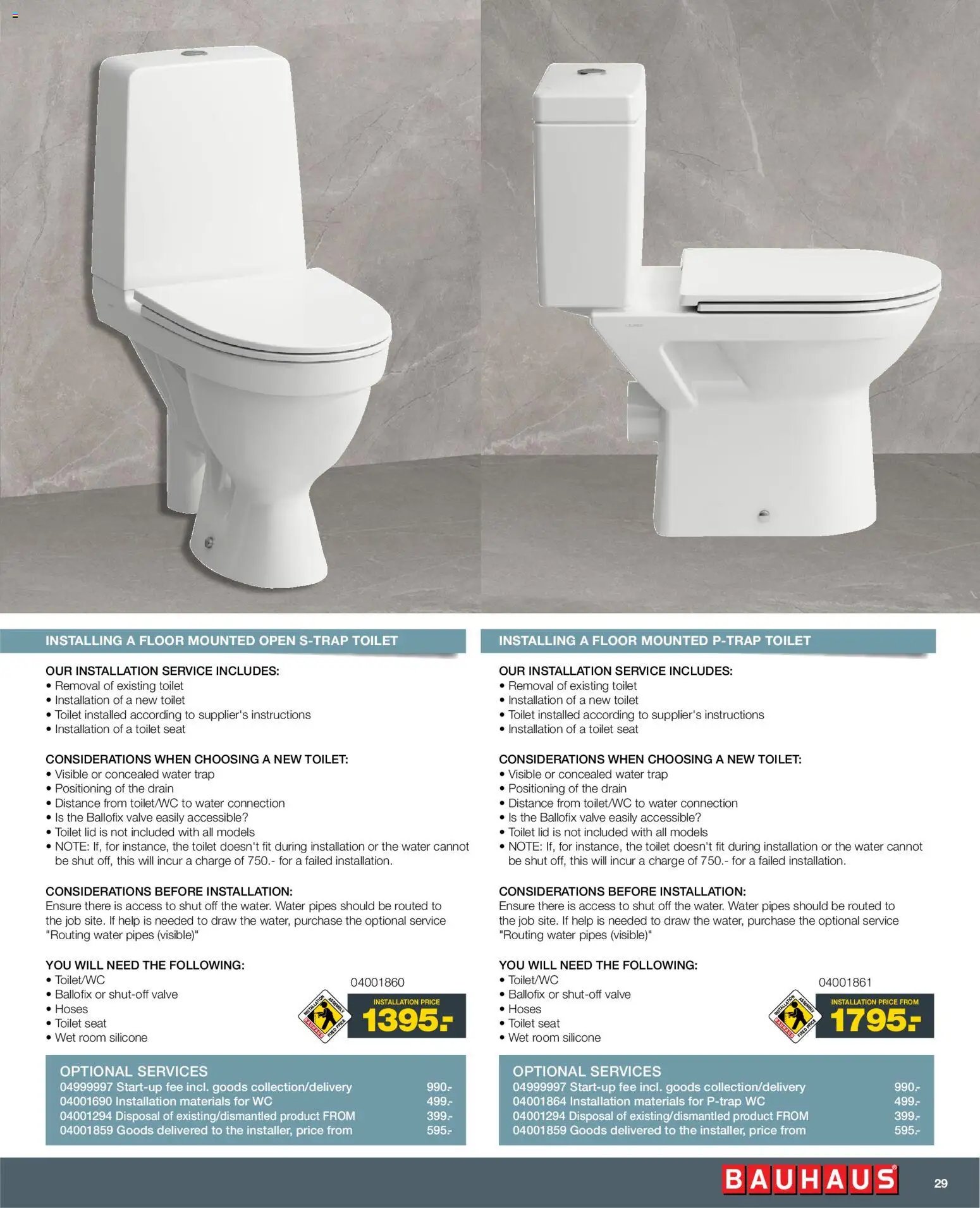Bauhaus tilbudsavis fra 01/01/2026 Installation Service - ENGLISH