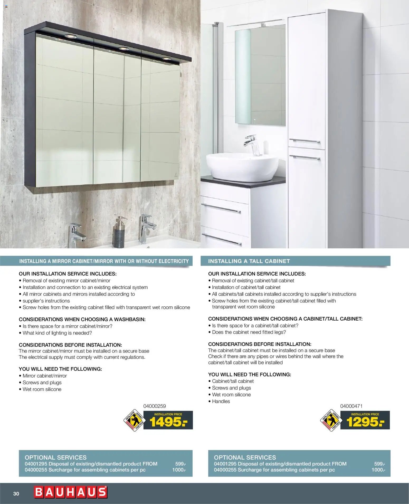 Bauhaus tilbudsavis fra 01/01/2026 Installation Service - ENGLISH