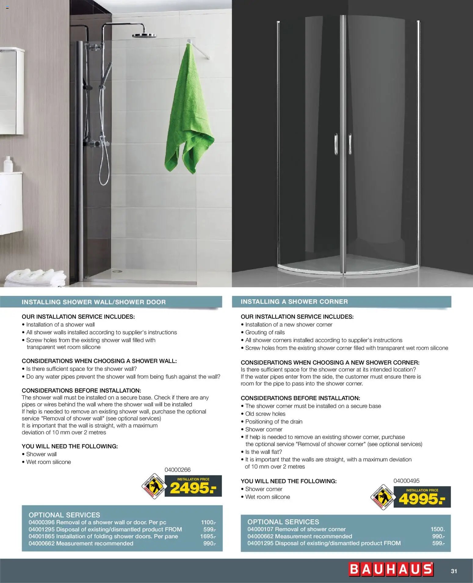 Bauhaus tilbudsavis fra 01/01/2026 Installation Service - ENGLISH