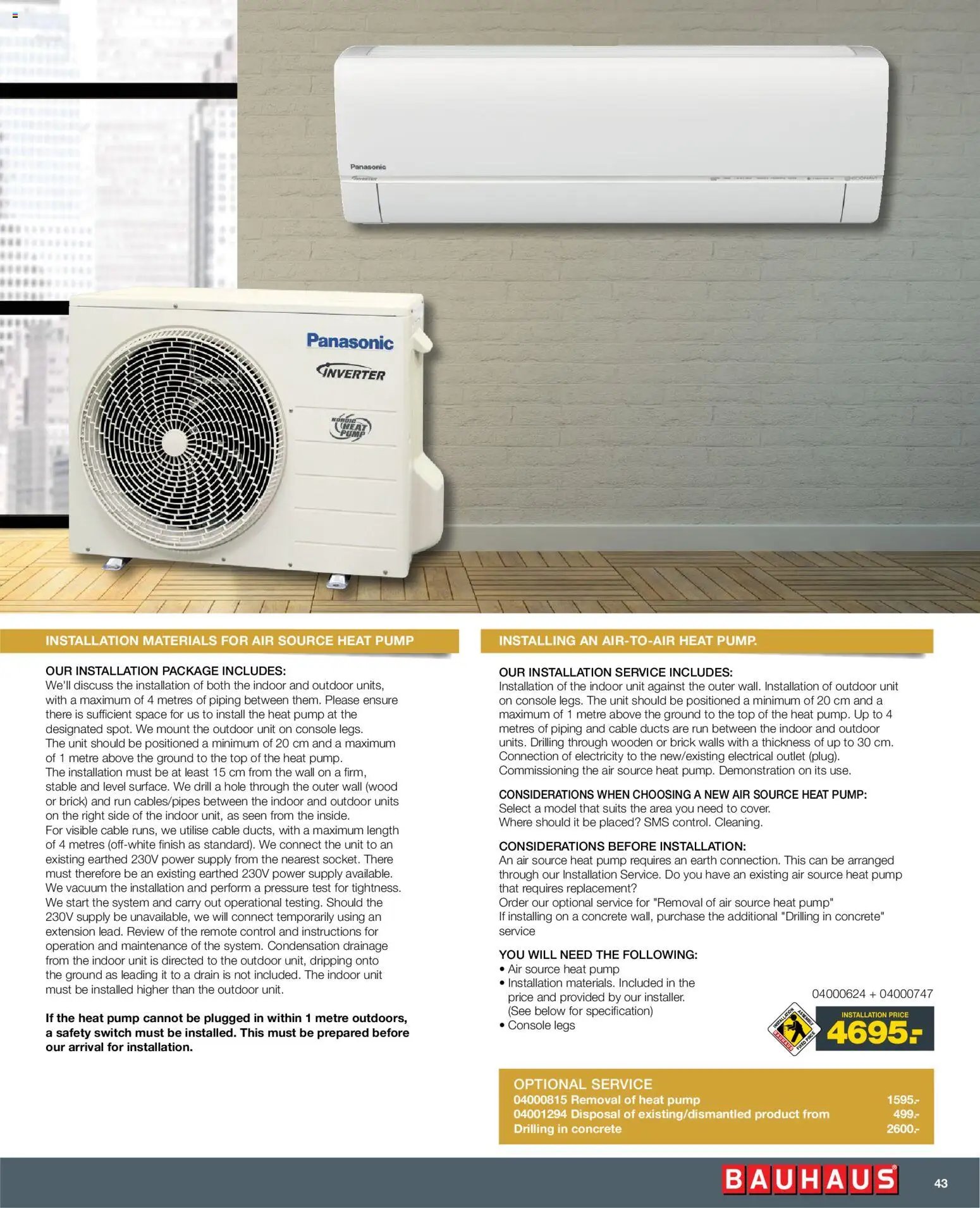 Bauhaus tilbudsavis fra 01/01/2026 Installation Service - ENGLISH