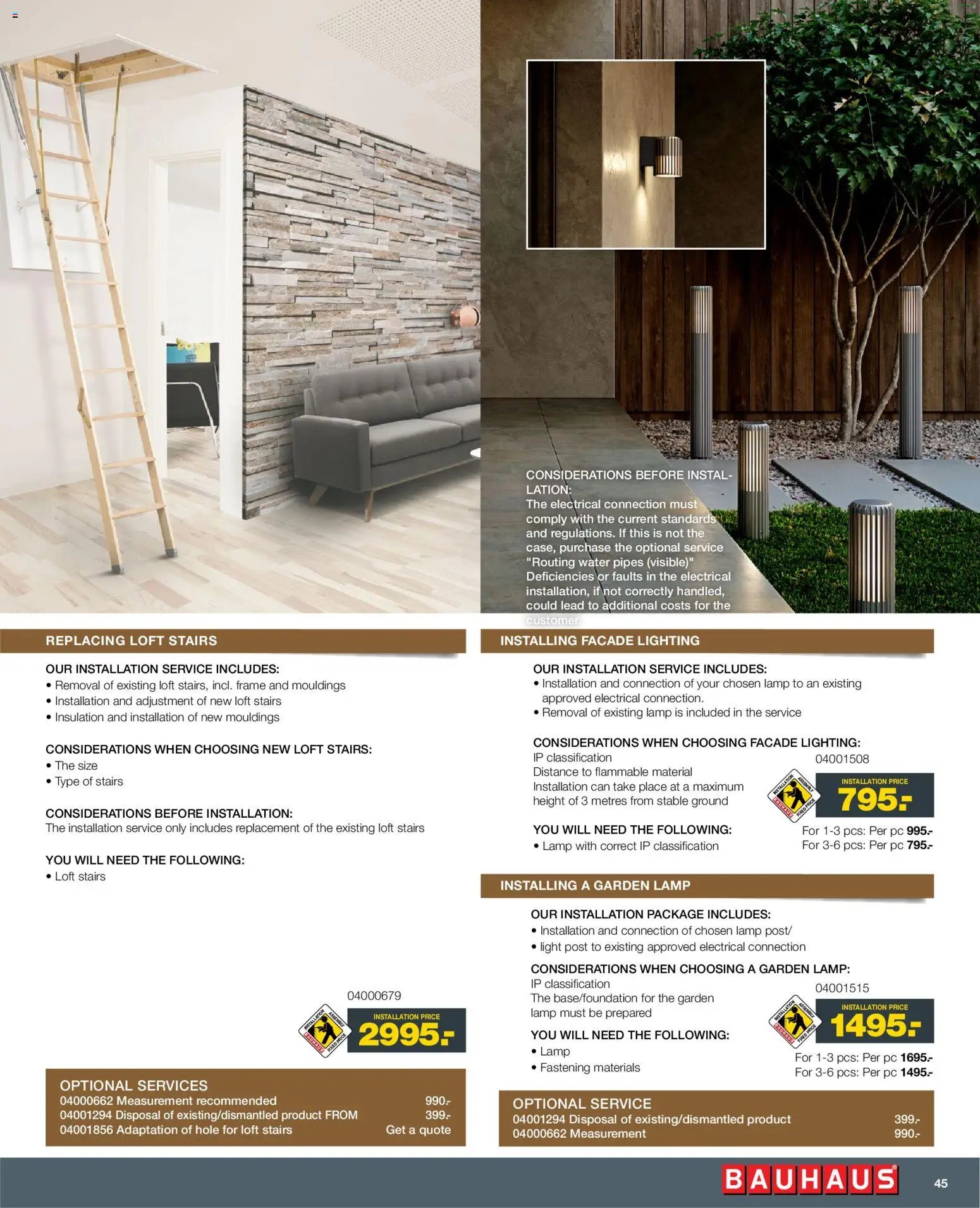 Bauhaus tilbudsavis fra 01/01/2026 Installation Service - ENGLISH