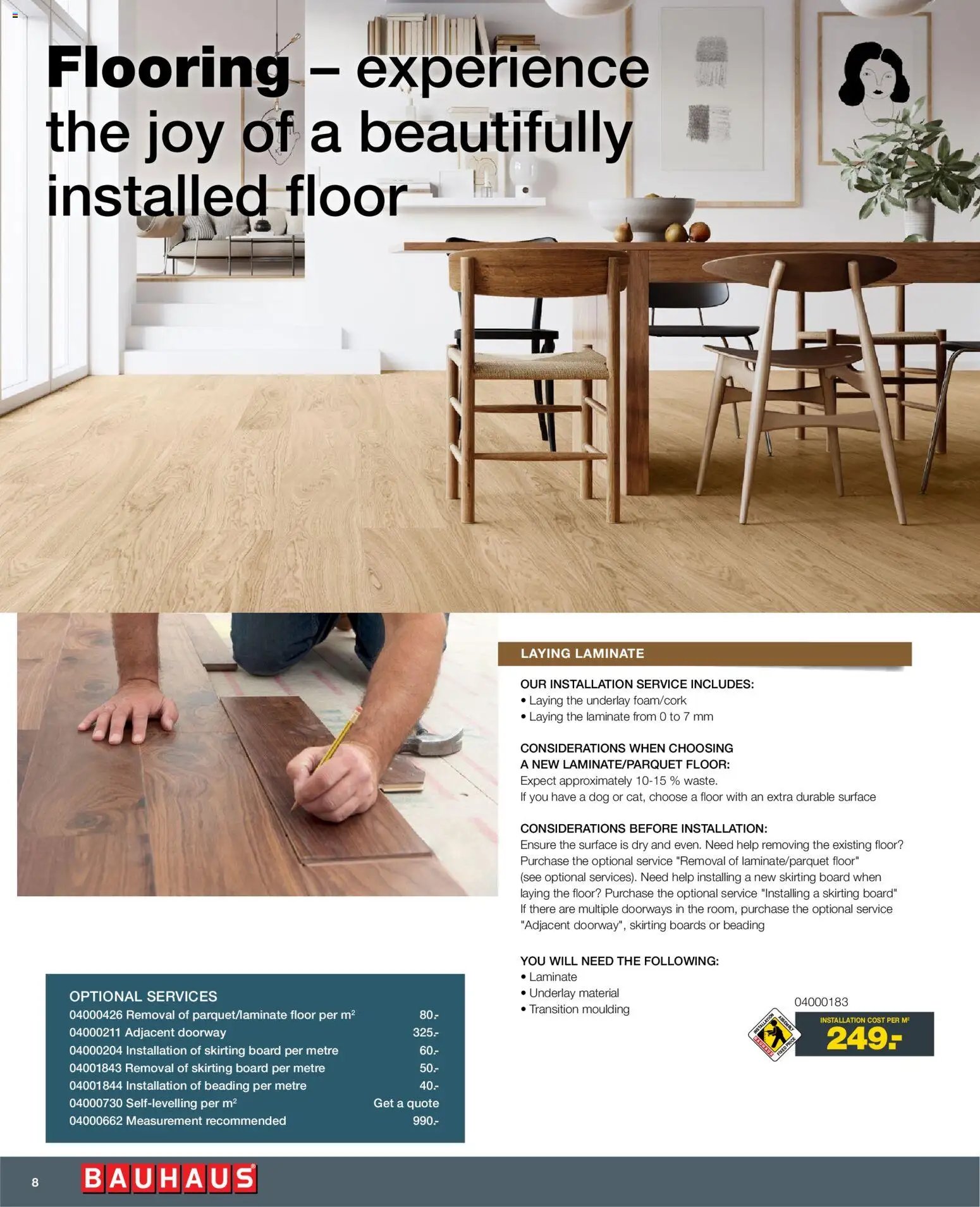 Bauhaus tilbudsavis fra 01/01/2026 Installation Service - ENGLISH