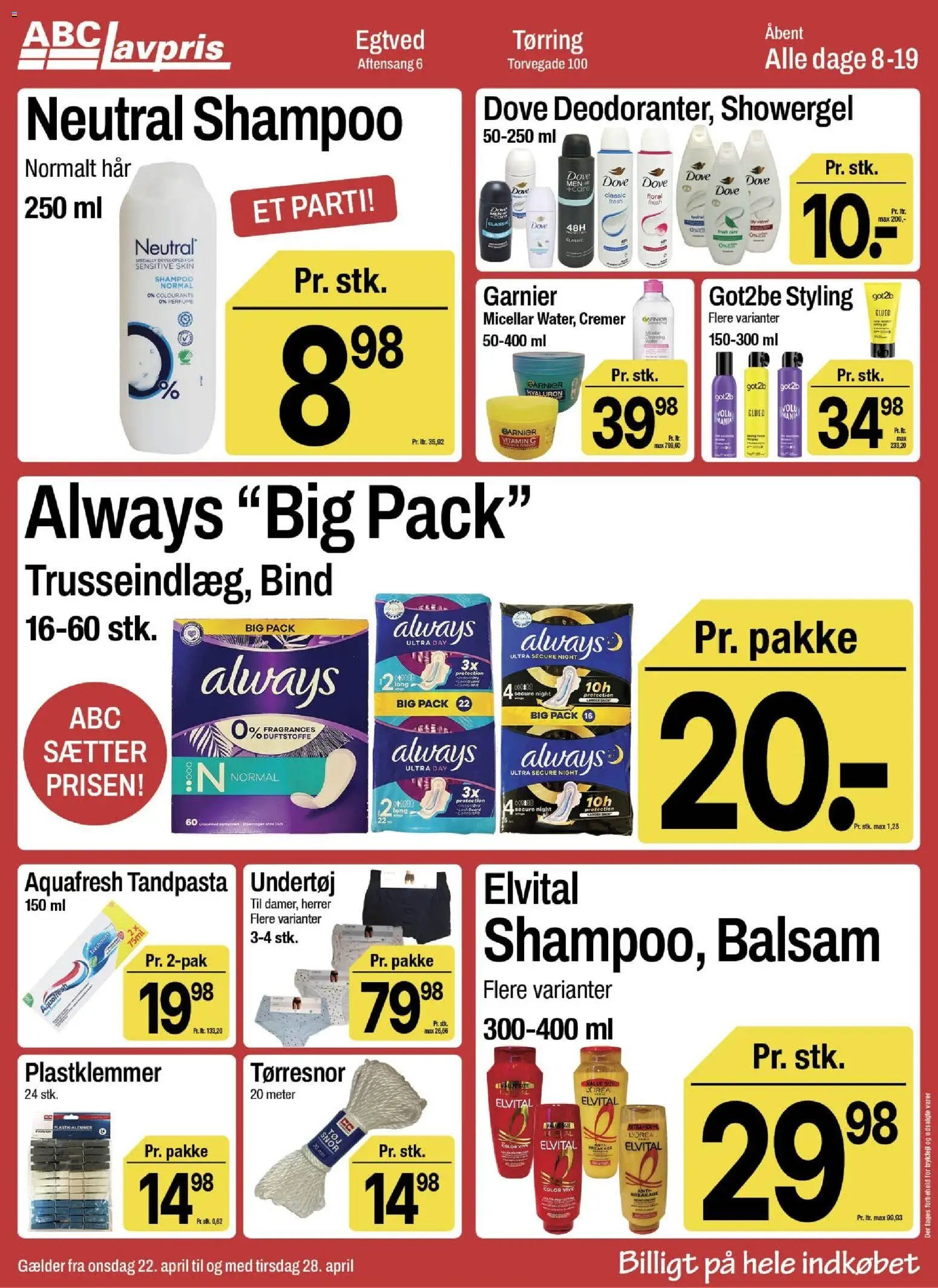 Abc Lavpris tilbudsavis fra 22/04/2026 Abc Lavpris - Egtved